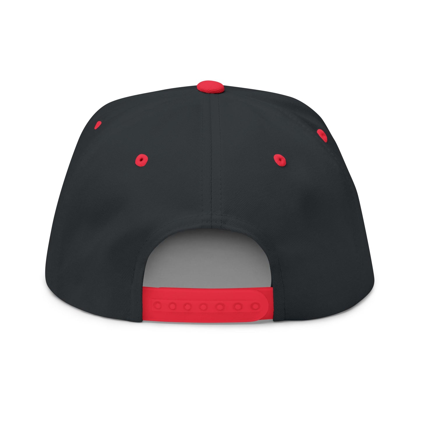 Vibin' with My Demons Flat Bill Cap, Cool Embroidered Hat, Gothic Aesthetic Accessory, Fashion Statement Hat, Great for Festivals, Gifts