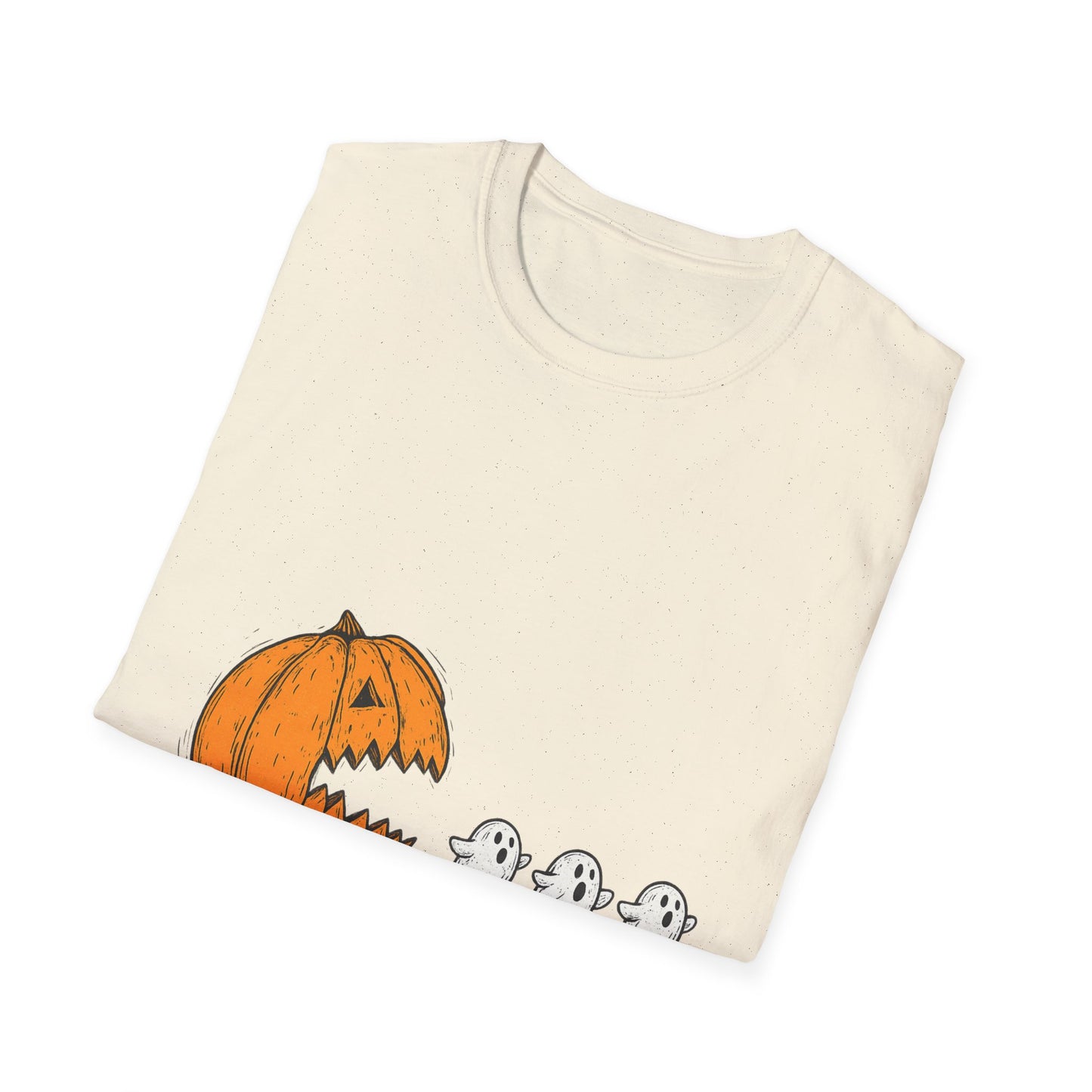Halloween Ghost Pumpkin T-Shirt, Unisex Tee, Cute Halloween Shirt, Trick or Treat Apparel, Spooky Season Outfit