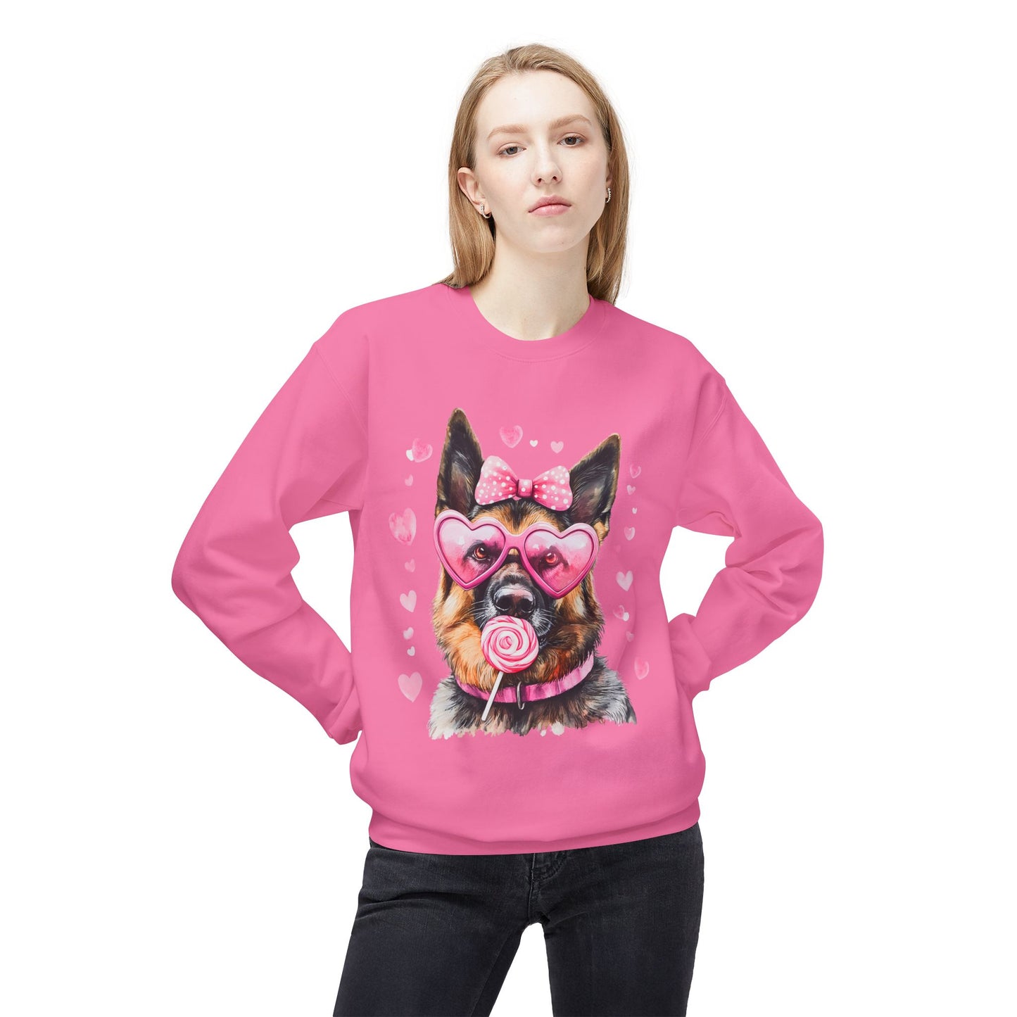 Valentines Unisex Midweight Softstyle Fleece Crewneck Sweatshirt