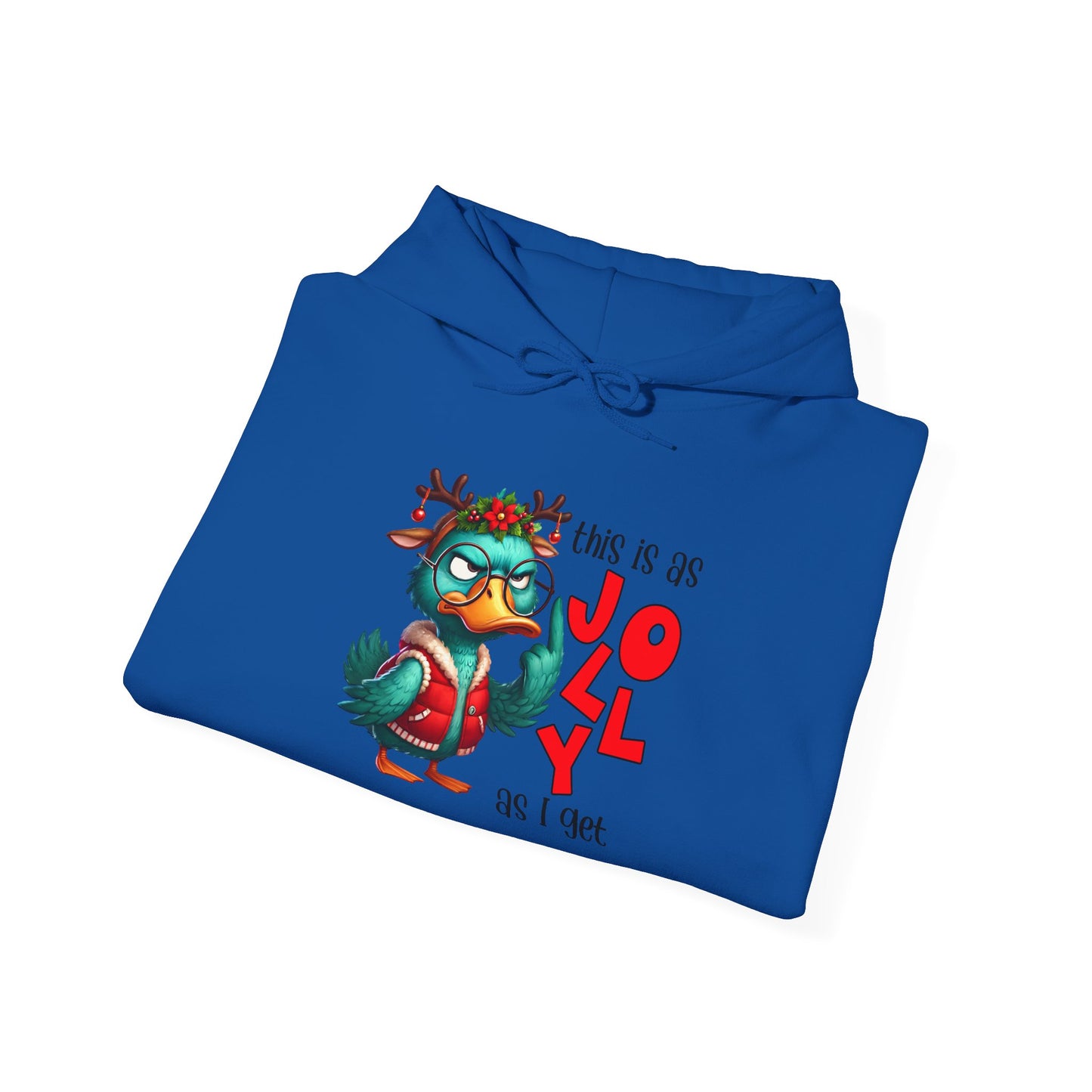 Jolly Holiday Hoodie - Unisex Heavy Blend™ Hoodie, Christmas Gift, Cozy Hoodie, Funny Hoodie, Winter Apparel, Holiday Fashion