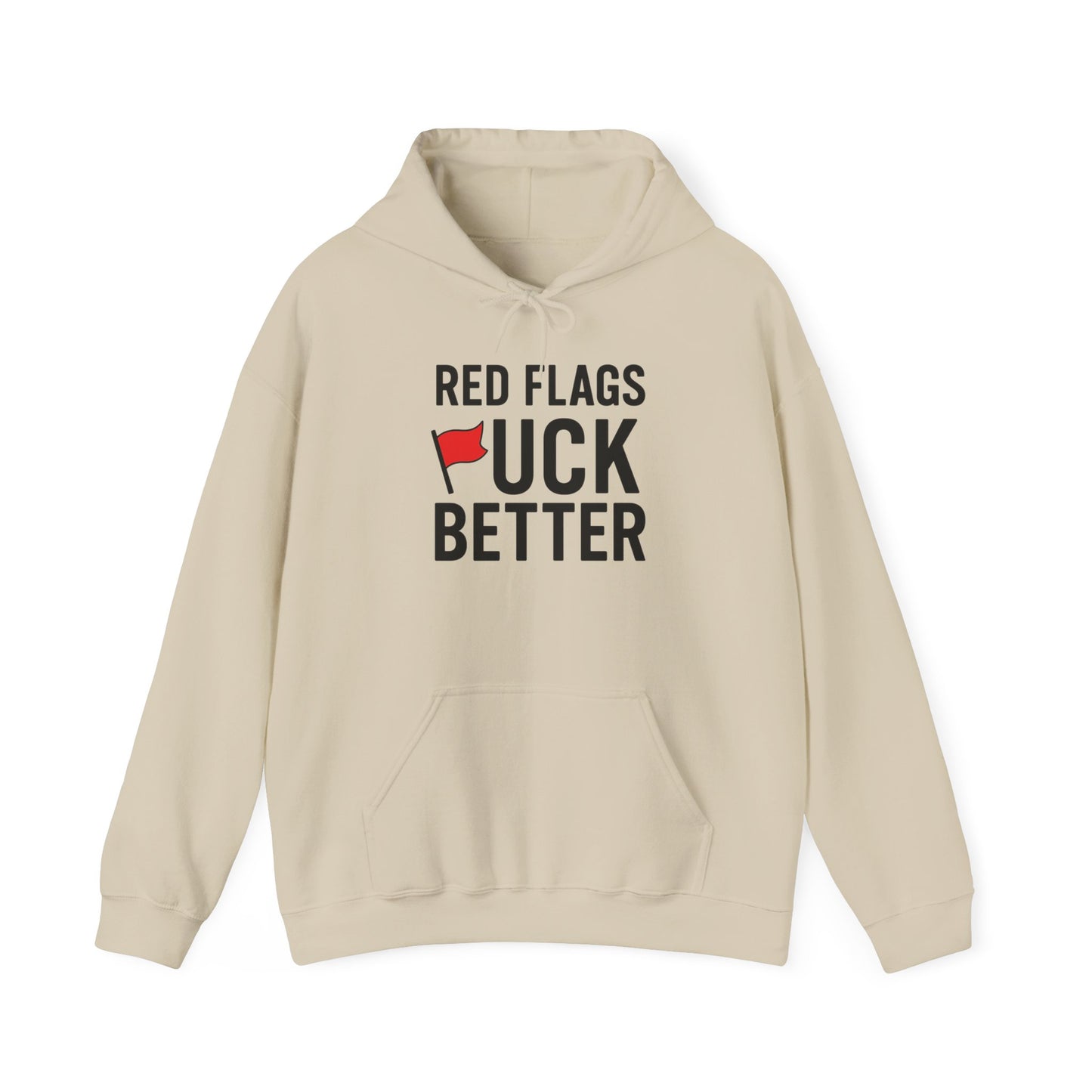Red Flags Hoodie - Unisex Heavy Blend Hoodie for Casual Wear, Gift for Friends, Streetwear Style, Funny Hoodie, Soft and Cozy