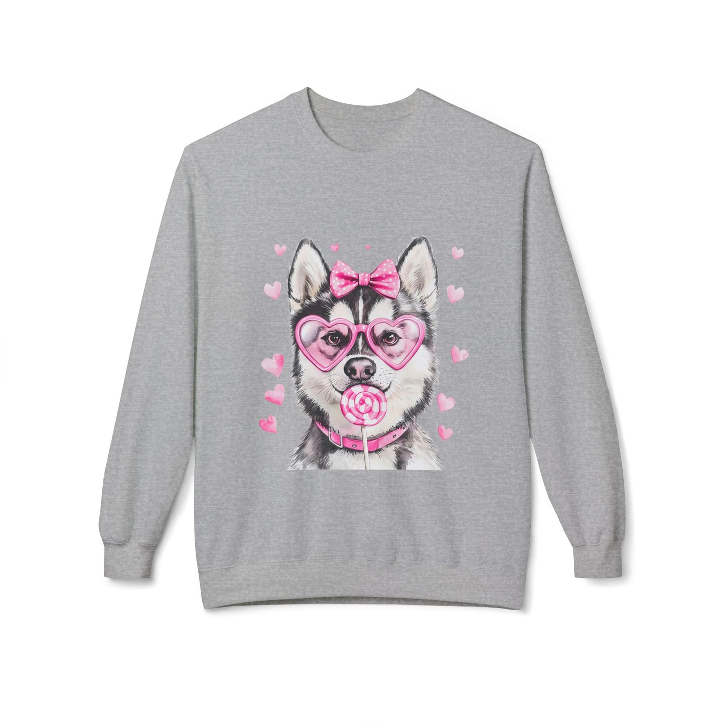 Valentines Unisex Midweight Soft style Fleece Crewneck Sweatshirt