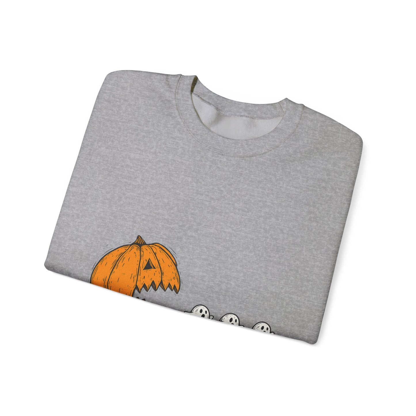 Spooky Pumpkin Ghosts Sweatshirt | Cozy Halloween Crewneck, Fall Fashion, Unisex Gift, Harvest Party Wear, Cute Autumn Outfit