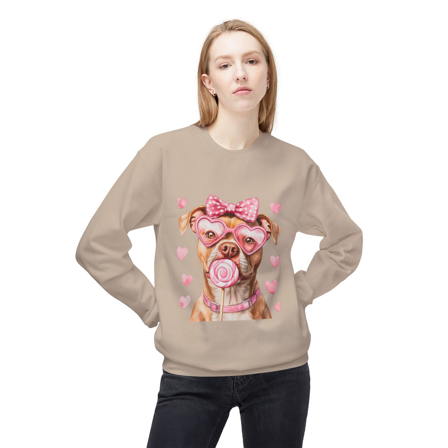 Valentines Unisex Midweight Softstyle Fleece Crewneck Sweatshirt