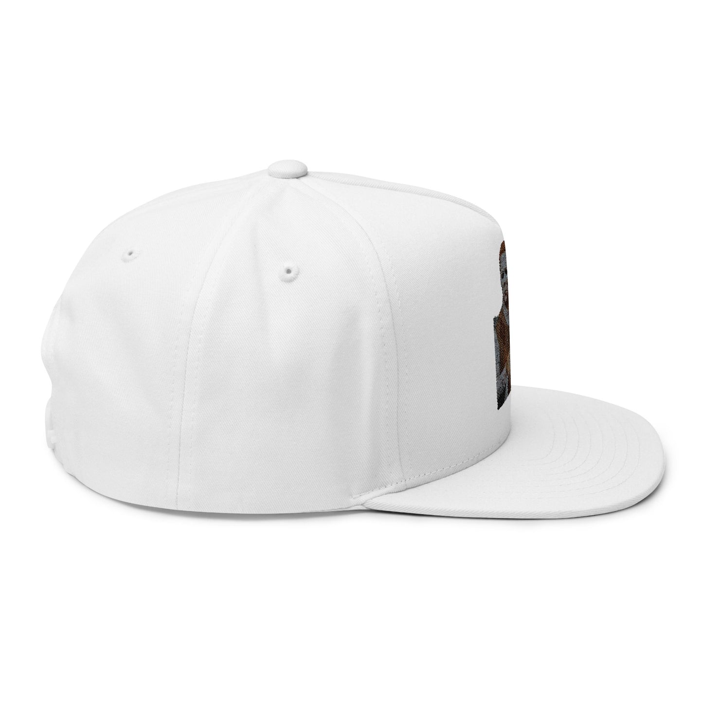 Stylish Embroidered Flat Bill Cap, Fashion Hat for Trendsetters, Unique Gift for Him, Summer Accessory, Casual Streetwear