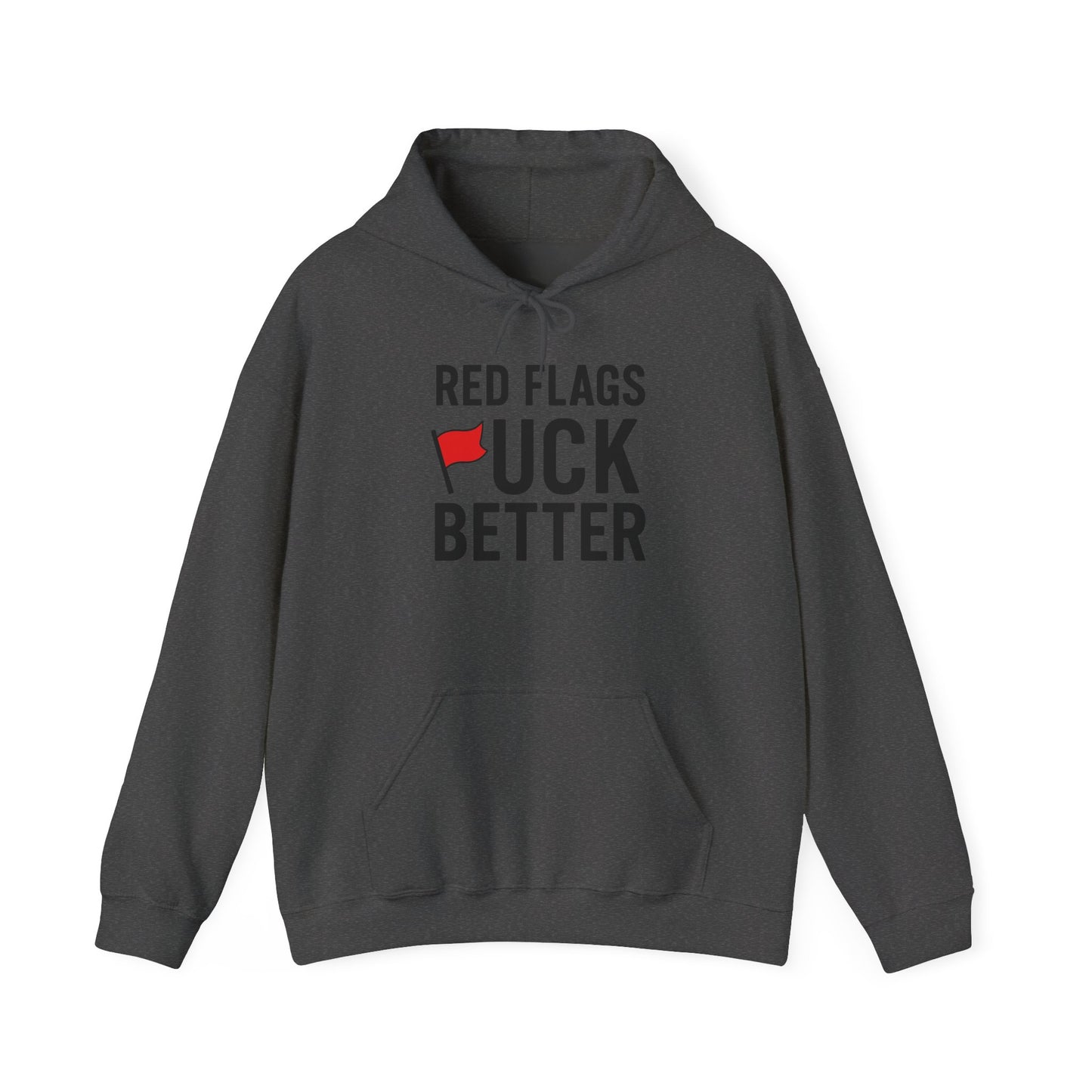 Red Flags Hoodie - Unisex Heavy Blend Hoodie for Casual Wear, Gift for Friends, Streetwear Style, Funny Hoodie, Soft and Cozy