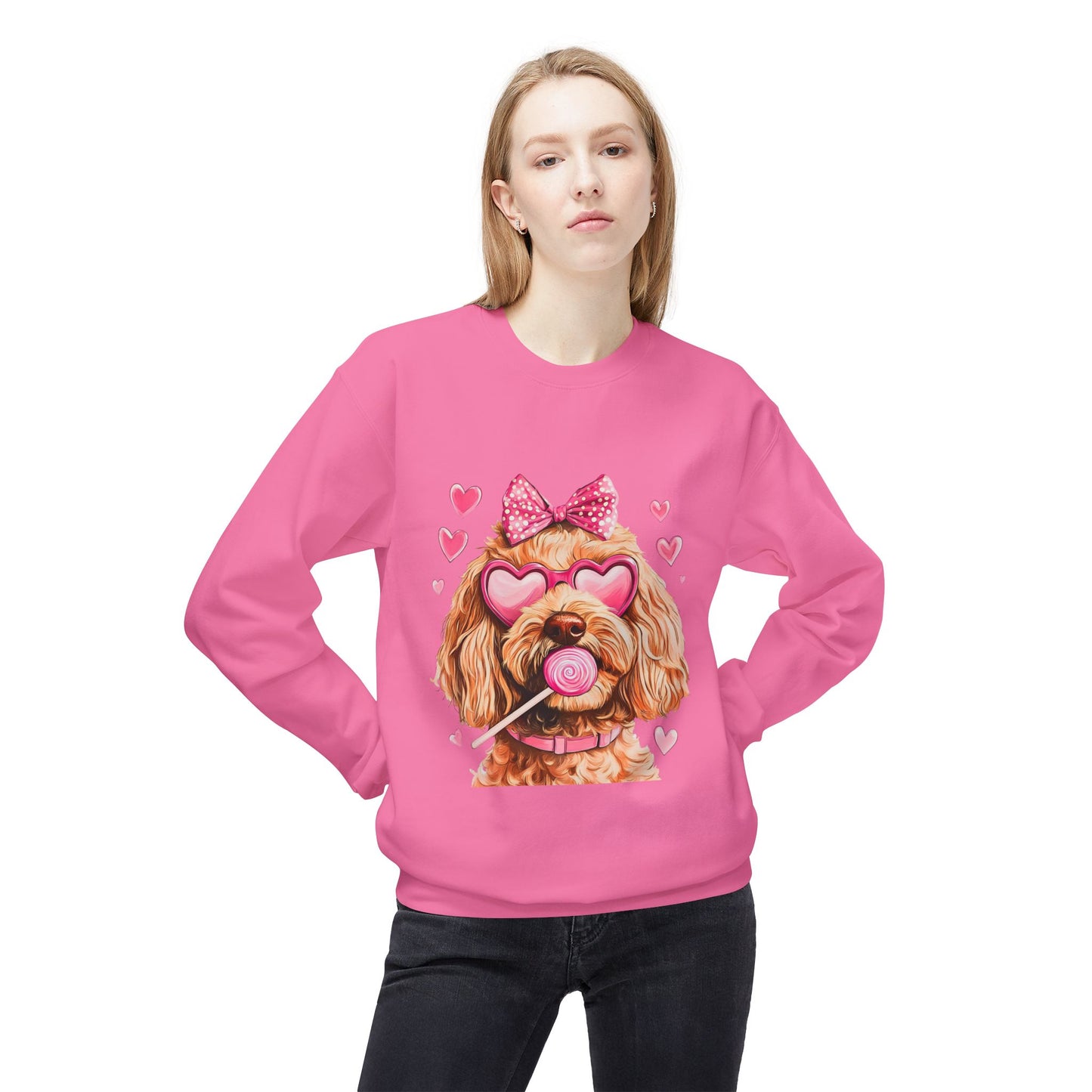 Valentines Unisex Midweight Softstyle Fleece Crewneck Sweatshirt