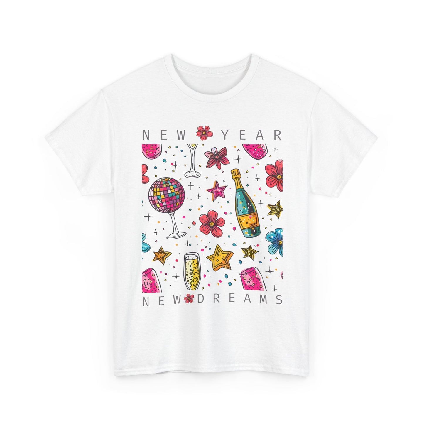 New Year Unisex Heavy Cotton Tee