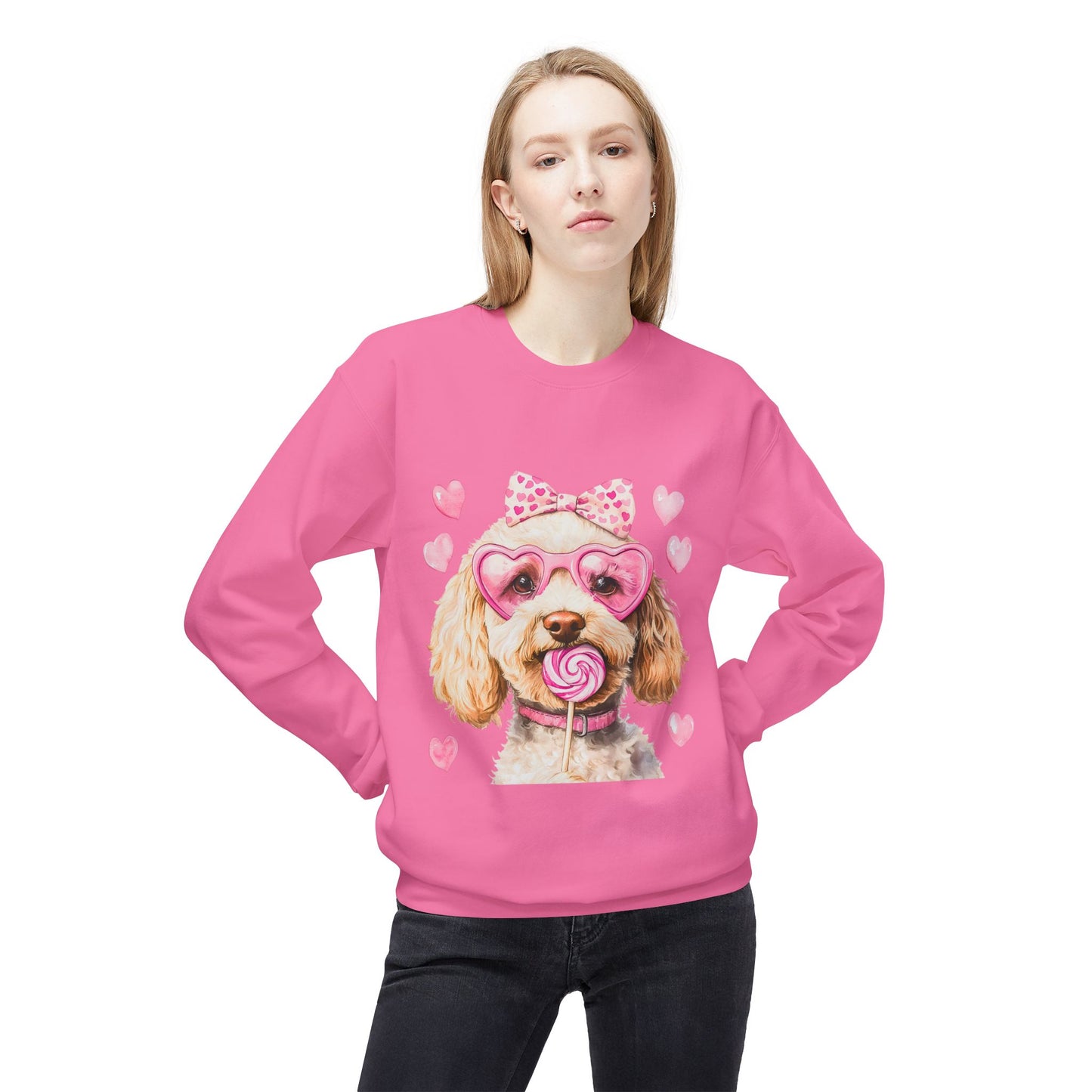 Valentines Unisex Midweight Softstyle Fleece Crewneck Sweatshirt