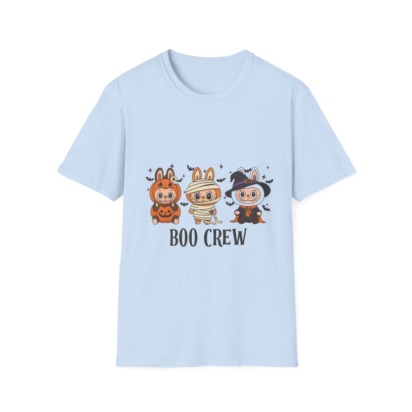 Boo Crew Halloween T-Shirt, Unisex Softstyle Tee, Cute Halloween Shirt, Fall Festival Apparel, Spooky Season Gift, Trick or Treat Top