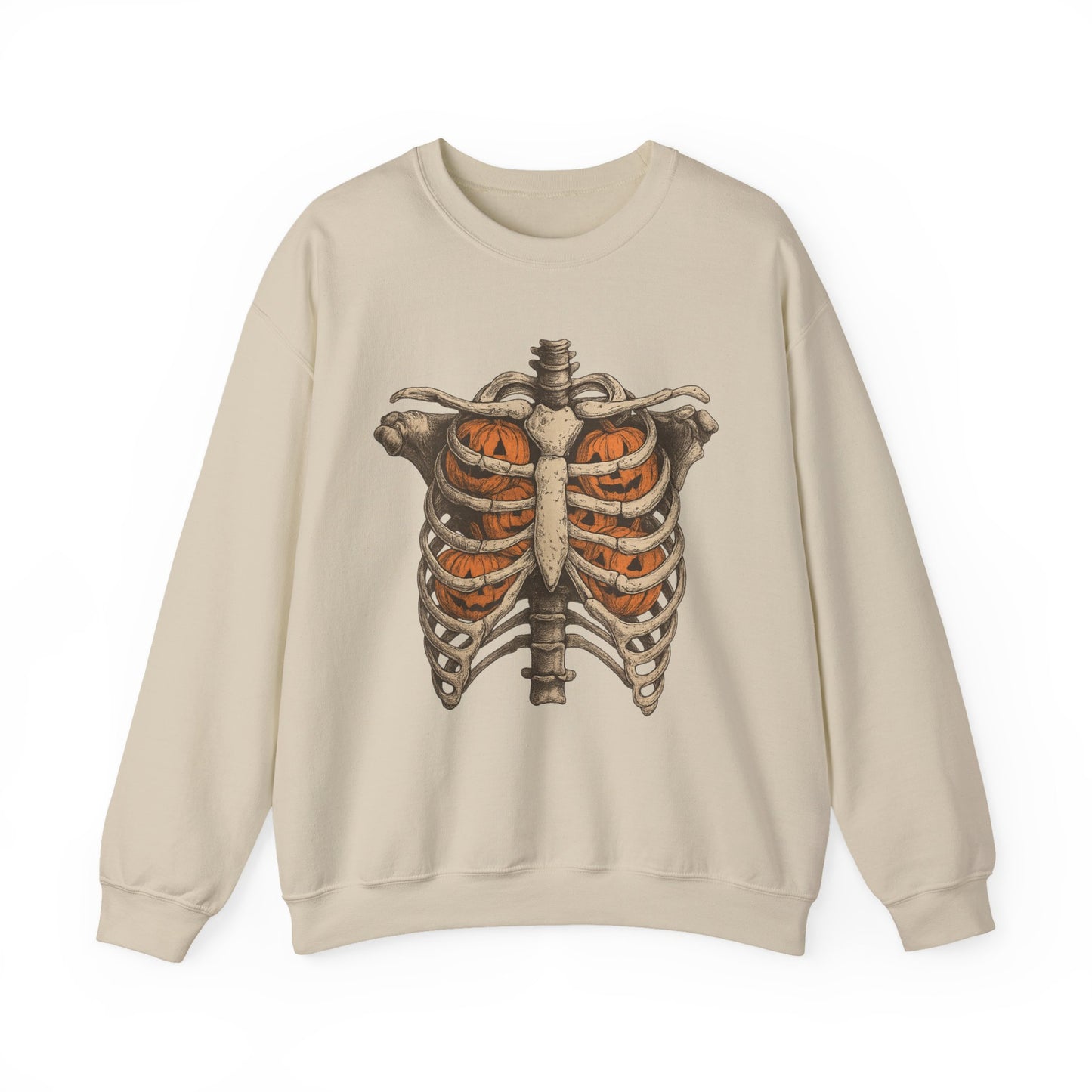Halloween Skeleton Sweatshirt, Unisex Crewneck, Fall Fashion, Spooky Apparel, Gift for Halloween, Cozy Pullover