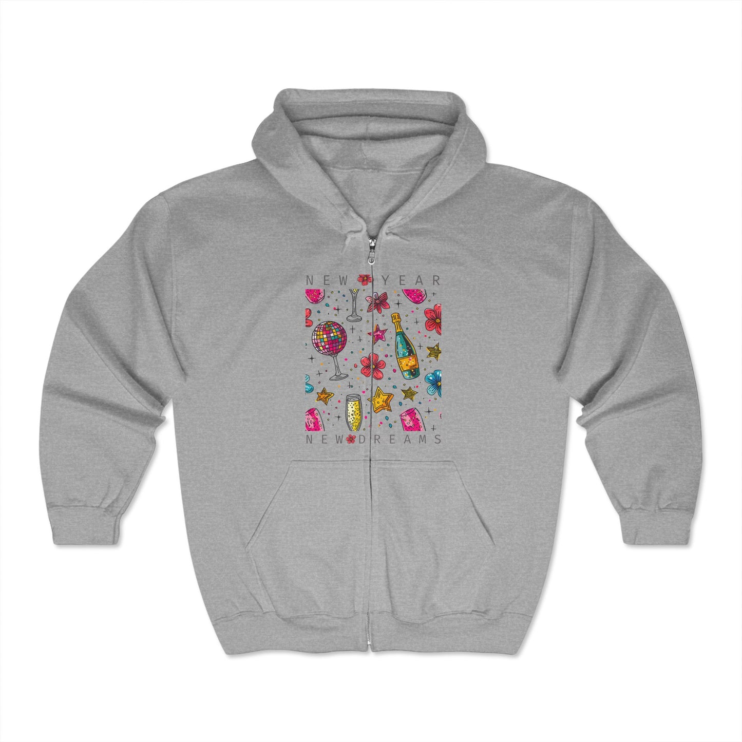 New Year Unisex Heavy Blend™ Full Zip Hooded Sweatshirt