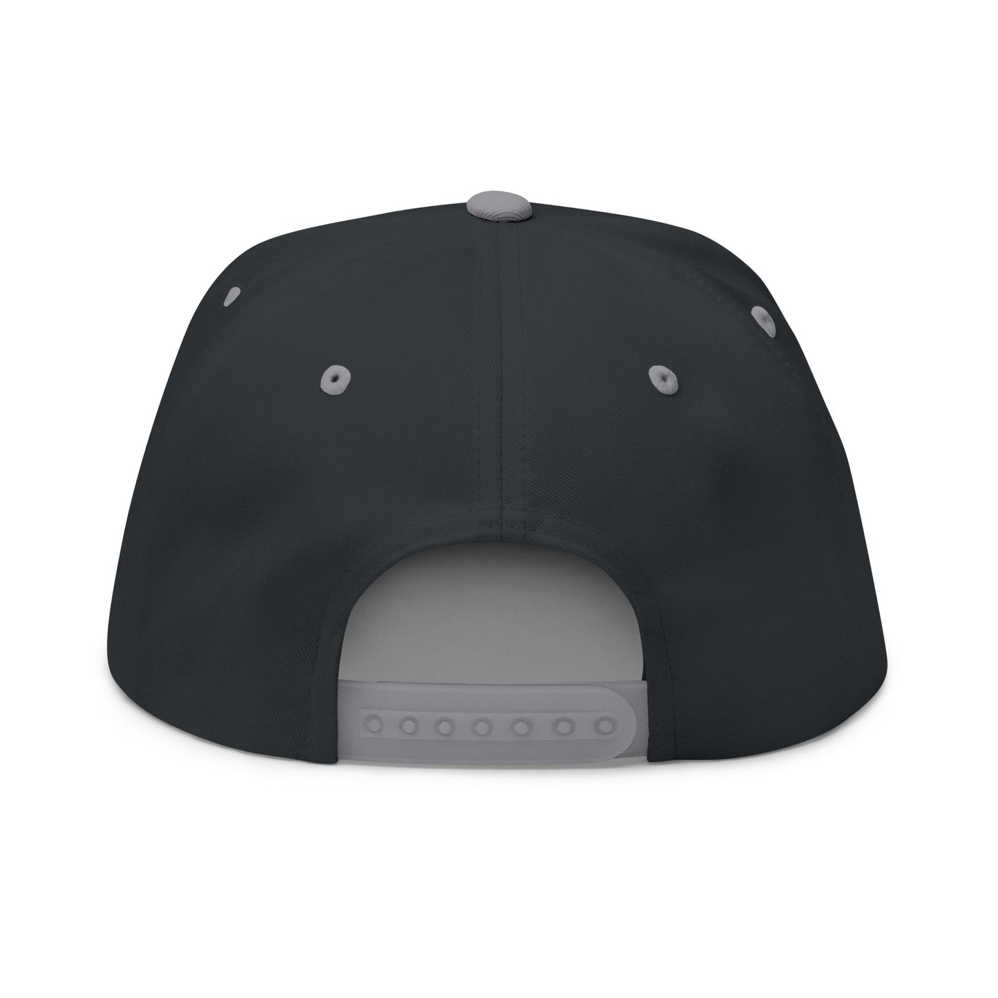 Spooky Halloween Flat Bill Cap, Embroidered Cap for Trick or Treat, Costume Cap, Unique Halloween Gift, Adjustable Snapback Hat
