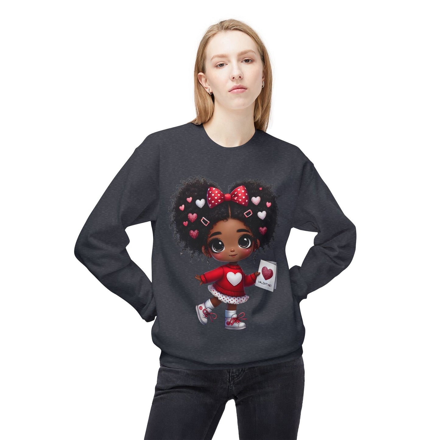 Valentines Unisex Midweight Softstyle Fleece Crewneck Sweatshirt