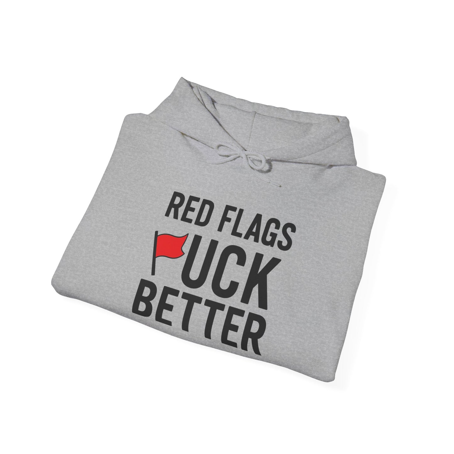 Red Flags Hoodie - Unisex Heavy Blend Hoodie for Casual Wear, Gift for Friends, Streetwear Style, Funny Hoodie, Soft and Cozy