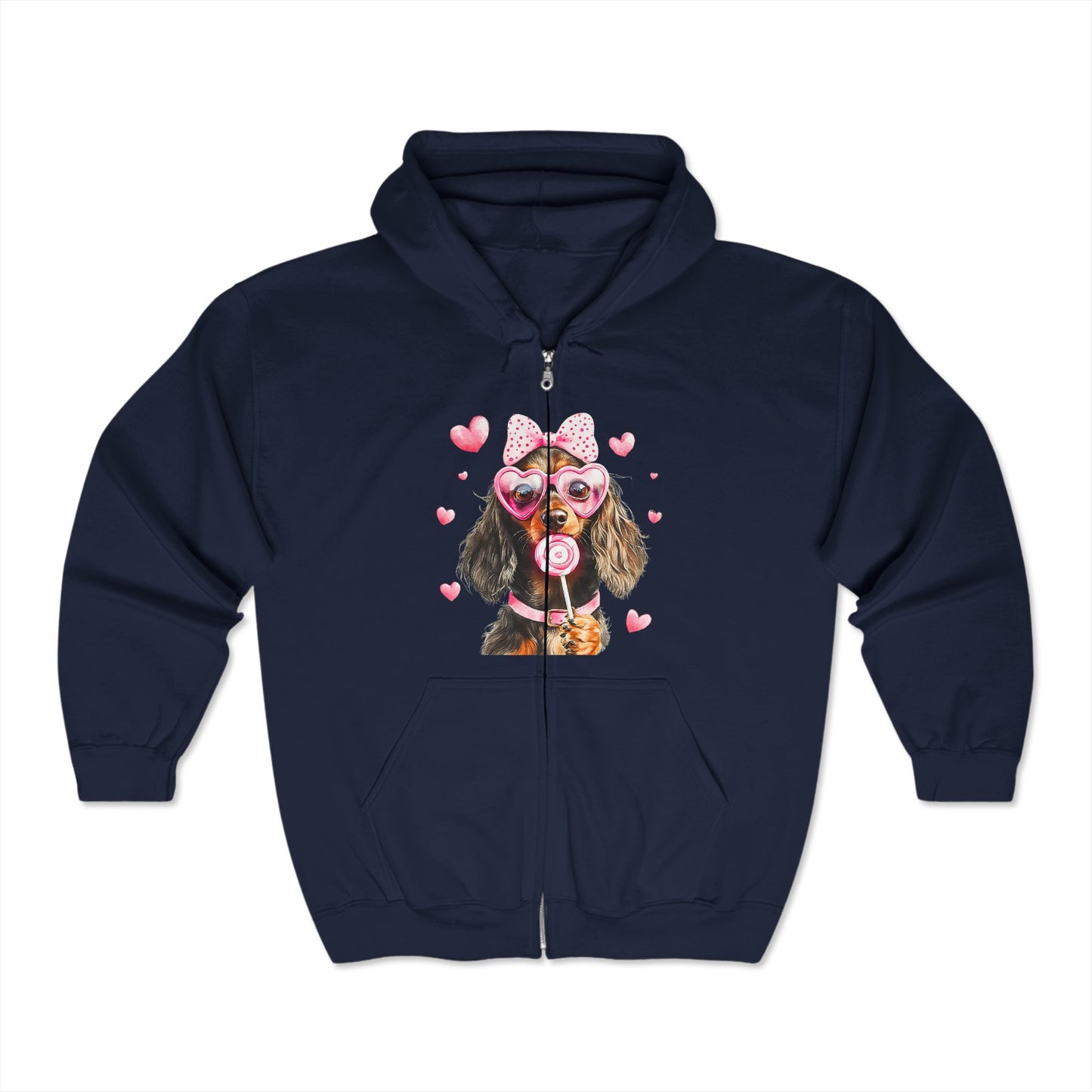 Valentines Unisex Heavy Blend™ Full Zip Hooded Sweatshirt