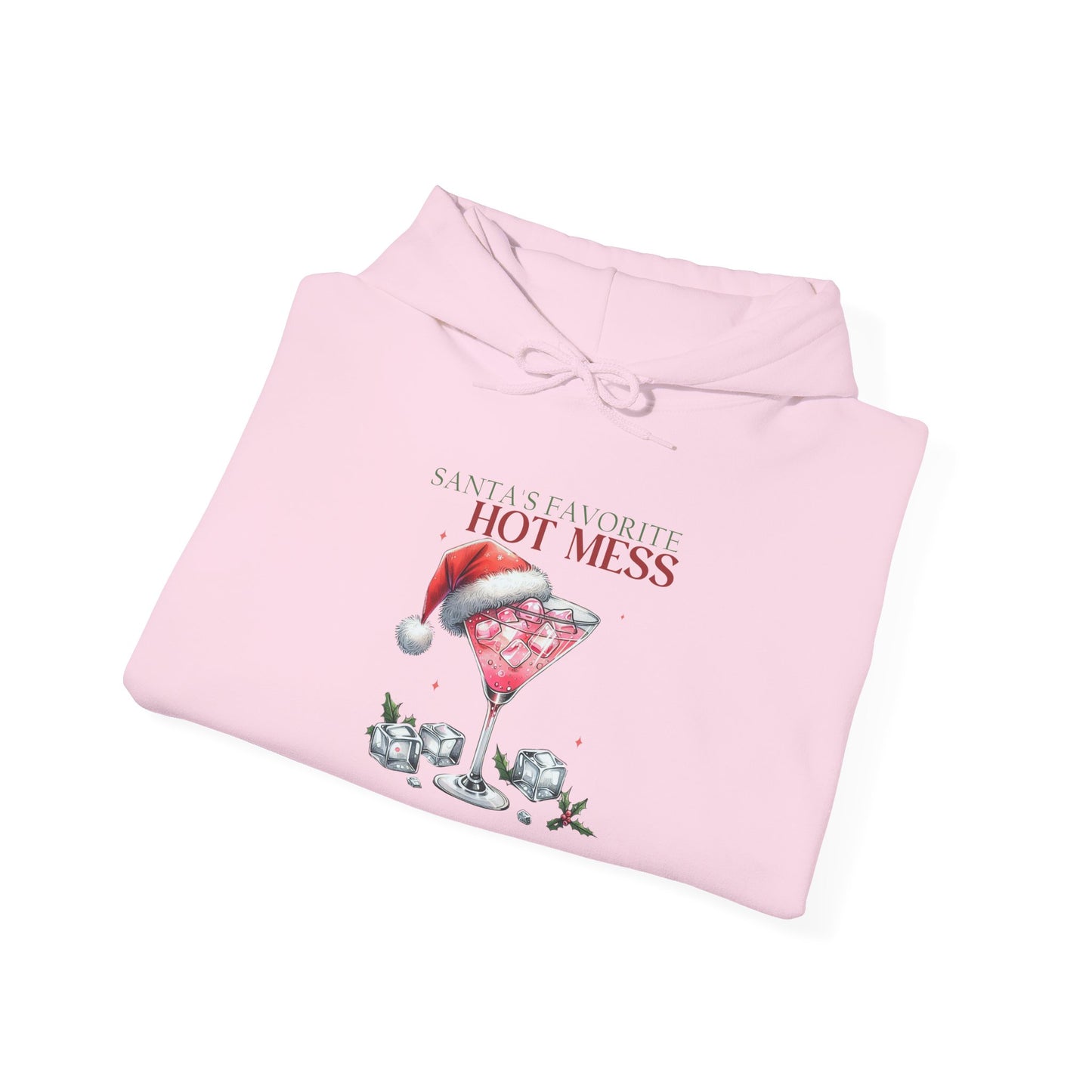 Funny Holiday Sweatshirt, Unisex Hoodie for Christmas, Hot Mess Design, Cute Gift for Friends, Cozy Winter Apparel, Festive Fashion