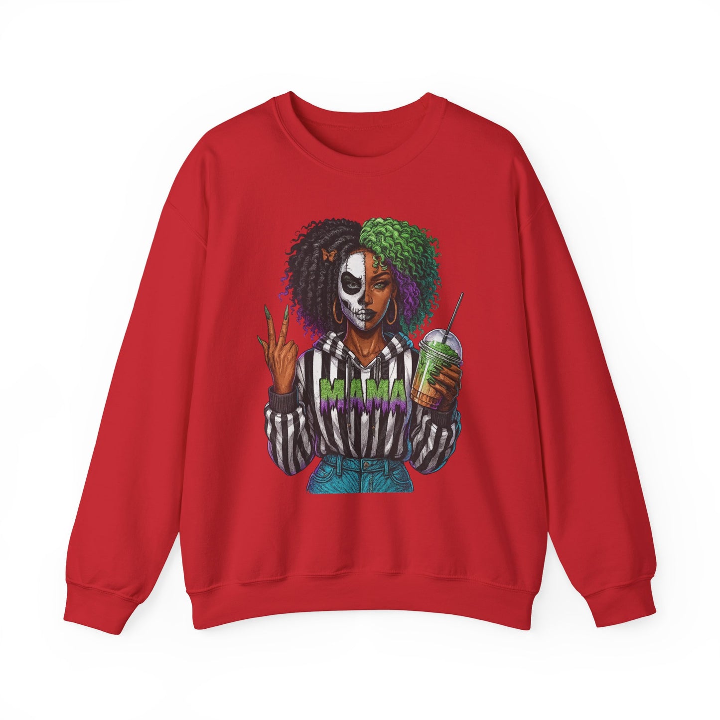 Vibrant Graphic Sweatshirt - Perfect for Creative Souls | Comfy Crewneck | Gift for Moms, Halloween, Trendy Outfits, Streetwear, Art Lovers