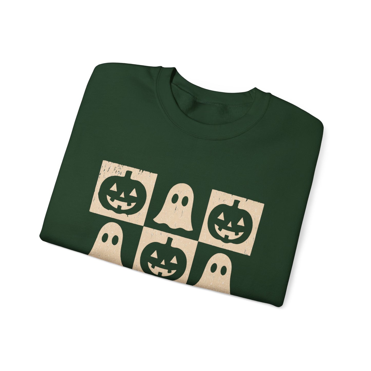 Halloween Ghosts Sweatshirt, Cozy Fall Sweater, Unisex Crewneck for Halloween, Cute Ghost Design, Perfect for Autumn Celebrations