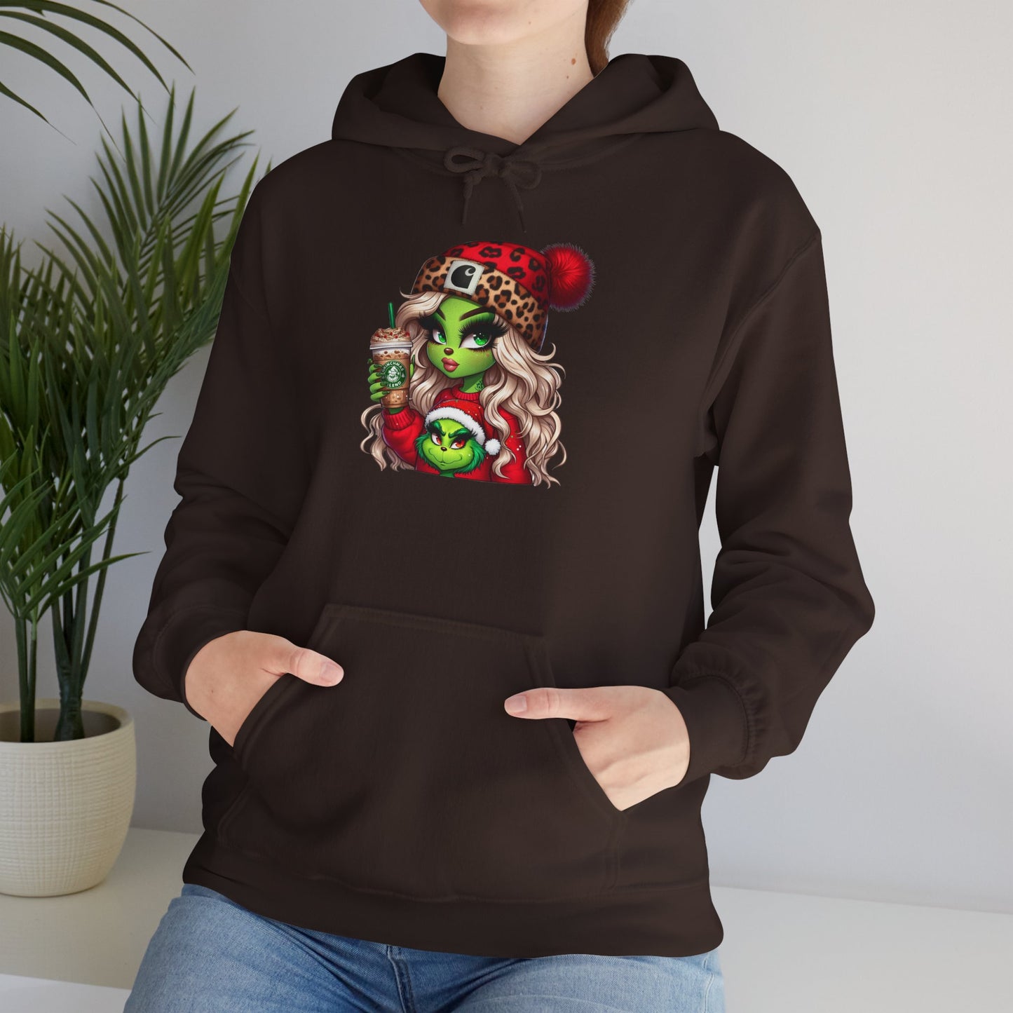 Festive Witch Hooded Hoodie | Cute Halloween Hoodie, Cozy Women’s Hoodie, Gift for Witch Lovers, Holiday Apparel