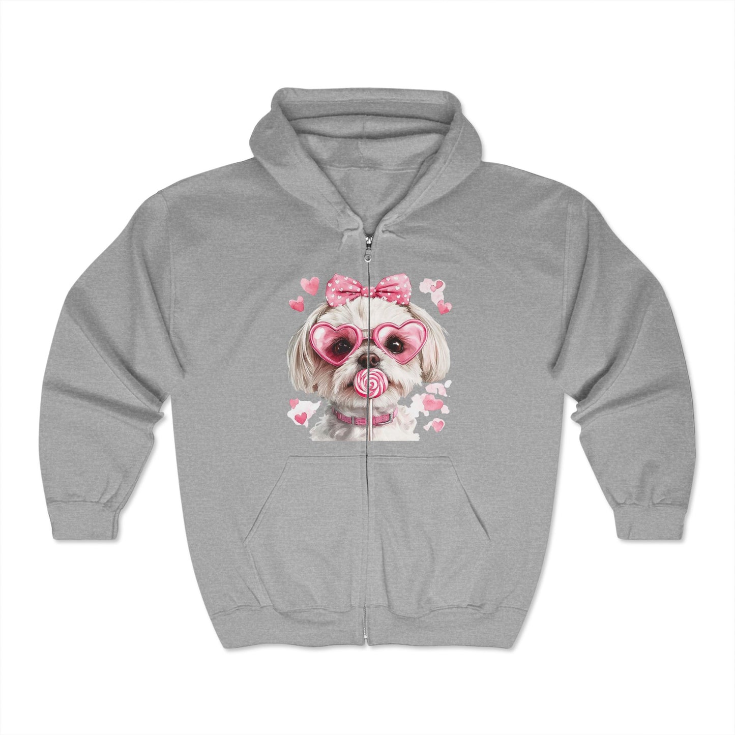 Valentines Unisex Heavy Blend™ Full Zip Hooded Sweatshirt