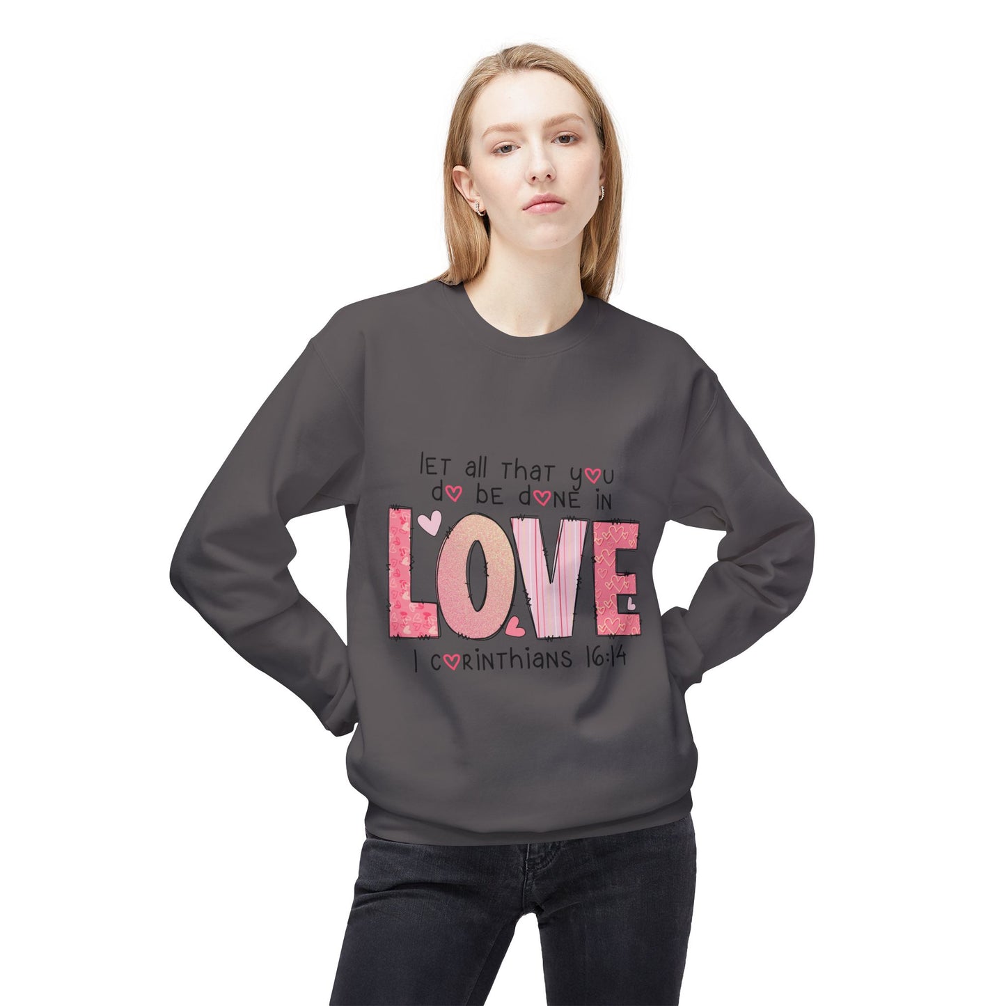 Valentines Unisex Midweight Softstyle Fleece Crewneck Sweatshirt