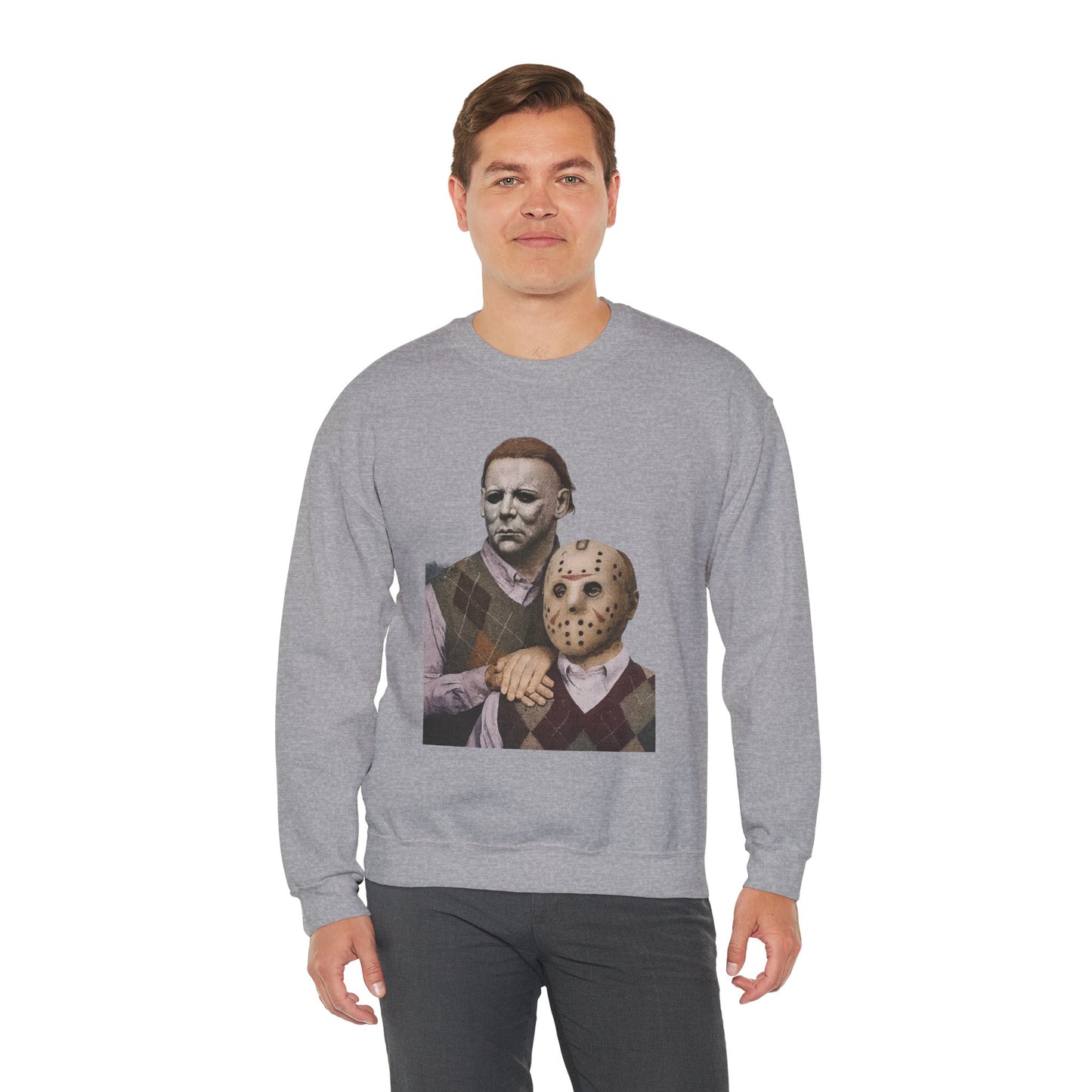 Horror Movie Sweatshirt: Scary Crewneck for Halloween, Cosplay, Horror Fans, Unisex Gift, Cozy Pullover