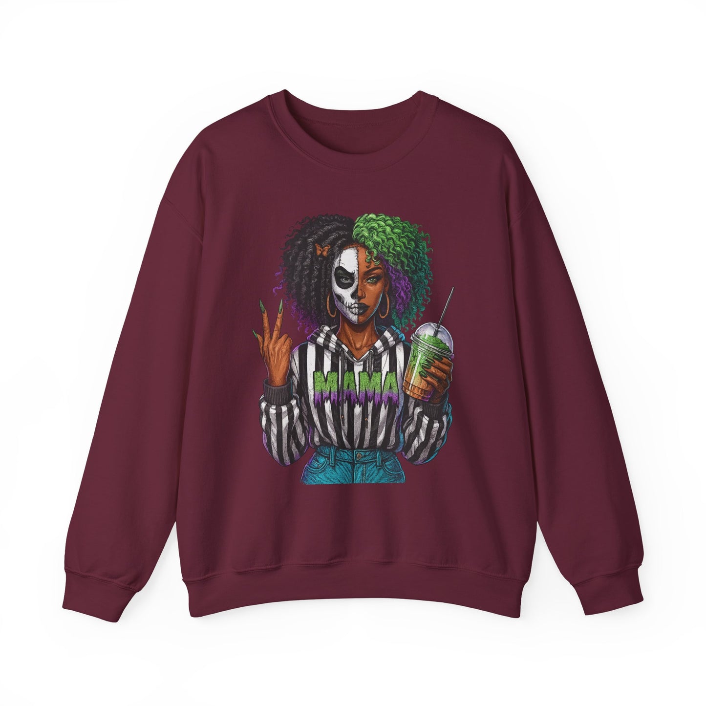 Vibrant Graphic Sweatshirt - Perfect for Creative Souls | Comfy Crewneck | Gift for Moms, Halloween, Trendy Outfits, Streetwear, Art Lovers