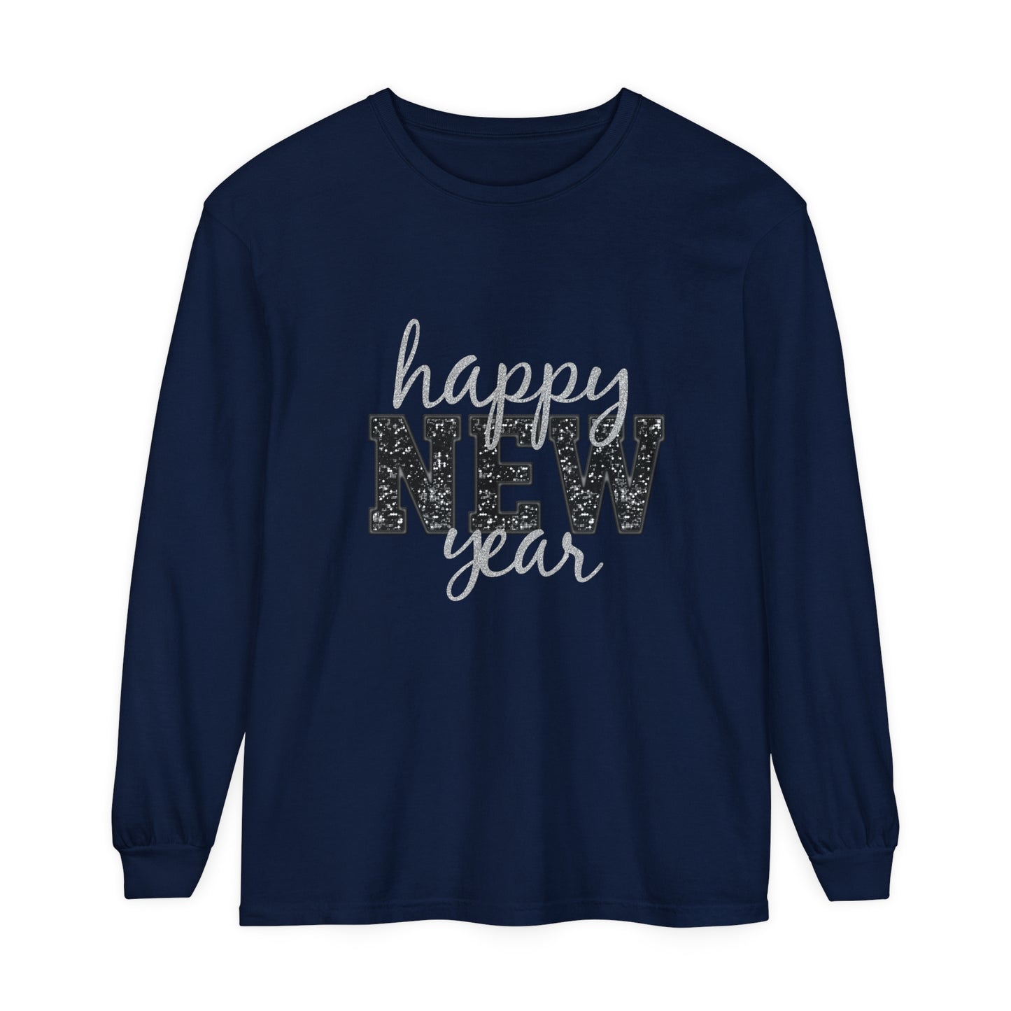 New Year Unisex Garment-dyed Long Sleeve T-Shirt