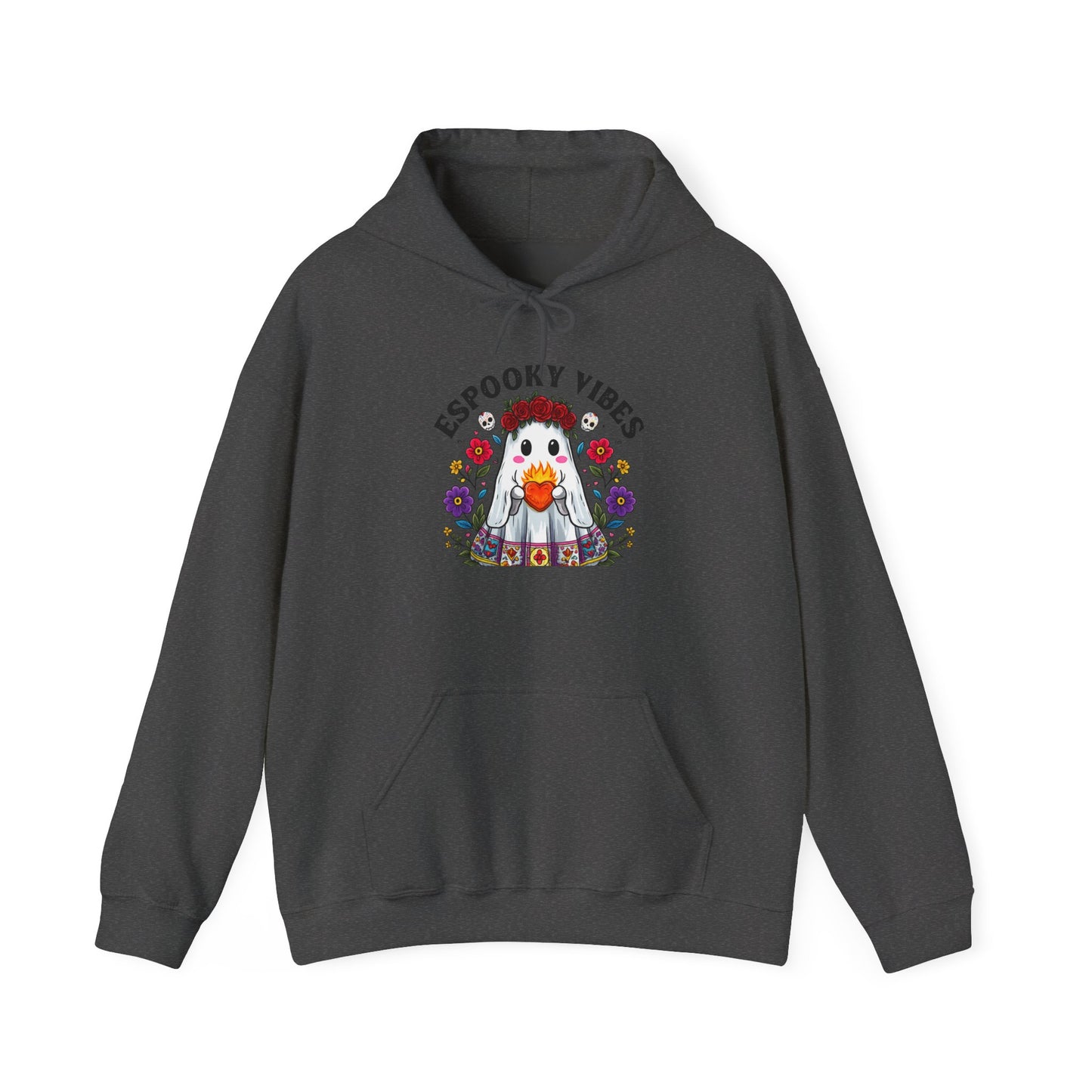 Spooky Vibes Hooded Sweatshirt, Cozy Fall Apparel, Halloween Gift, Unisex Hoodie, Casual Sweatshirt, Festival Wear