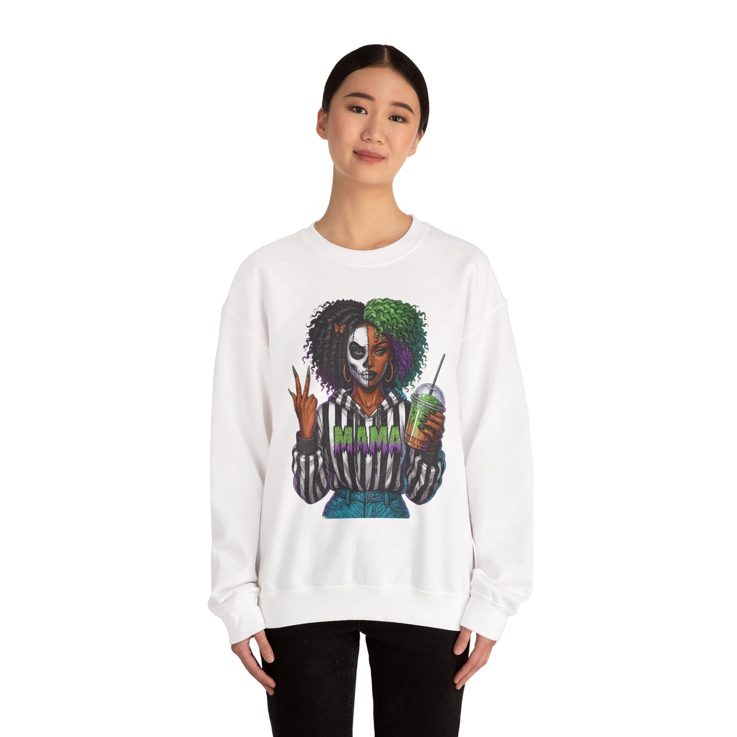 Vibrant Graphic Sweatshirt - Perfect for Creative Souls | Comfy Crewneck | Gift for Moms, Halloween, Trendy Outfits, Streetwear, Art Lovers