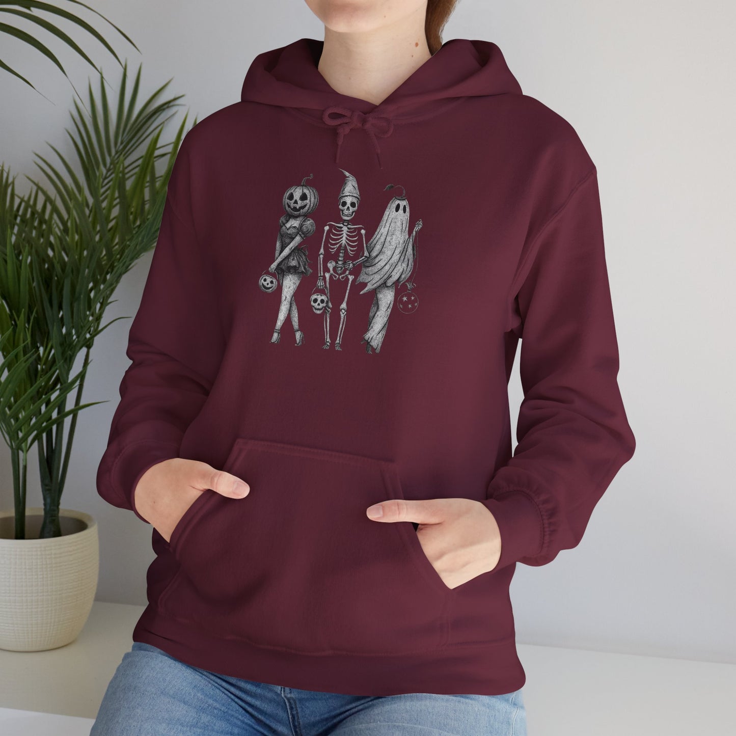 Unisex Halloween Themed Hoodie, Spooky Costume Hoodie, Fall Fashion, Cozy Hoodie, Gift for Halloween Lovers, Bonfire Night Top