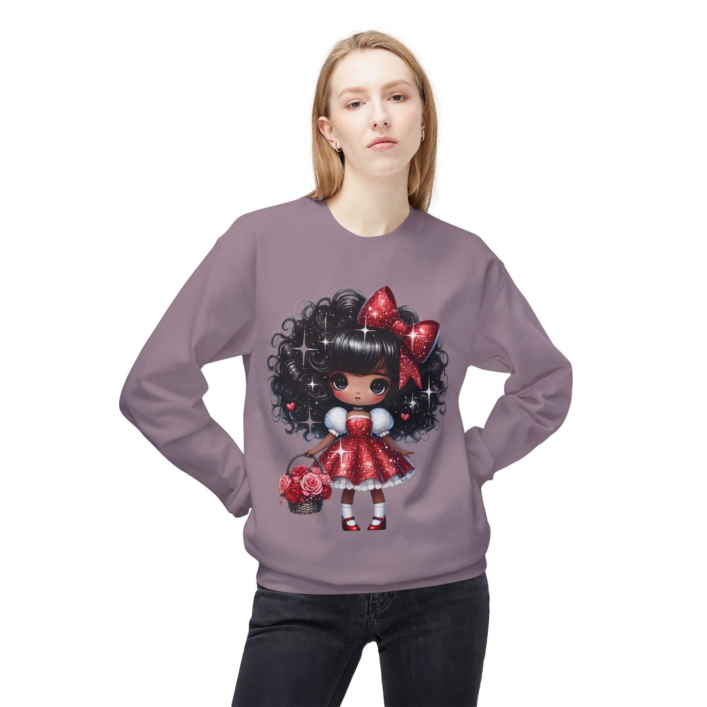 Valentines Unisex Midweight Softstyle Fleece Crewneck Sweatshirt
