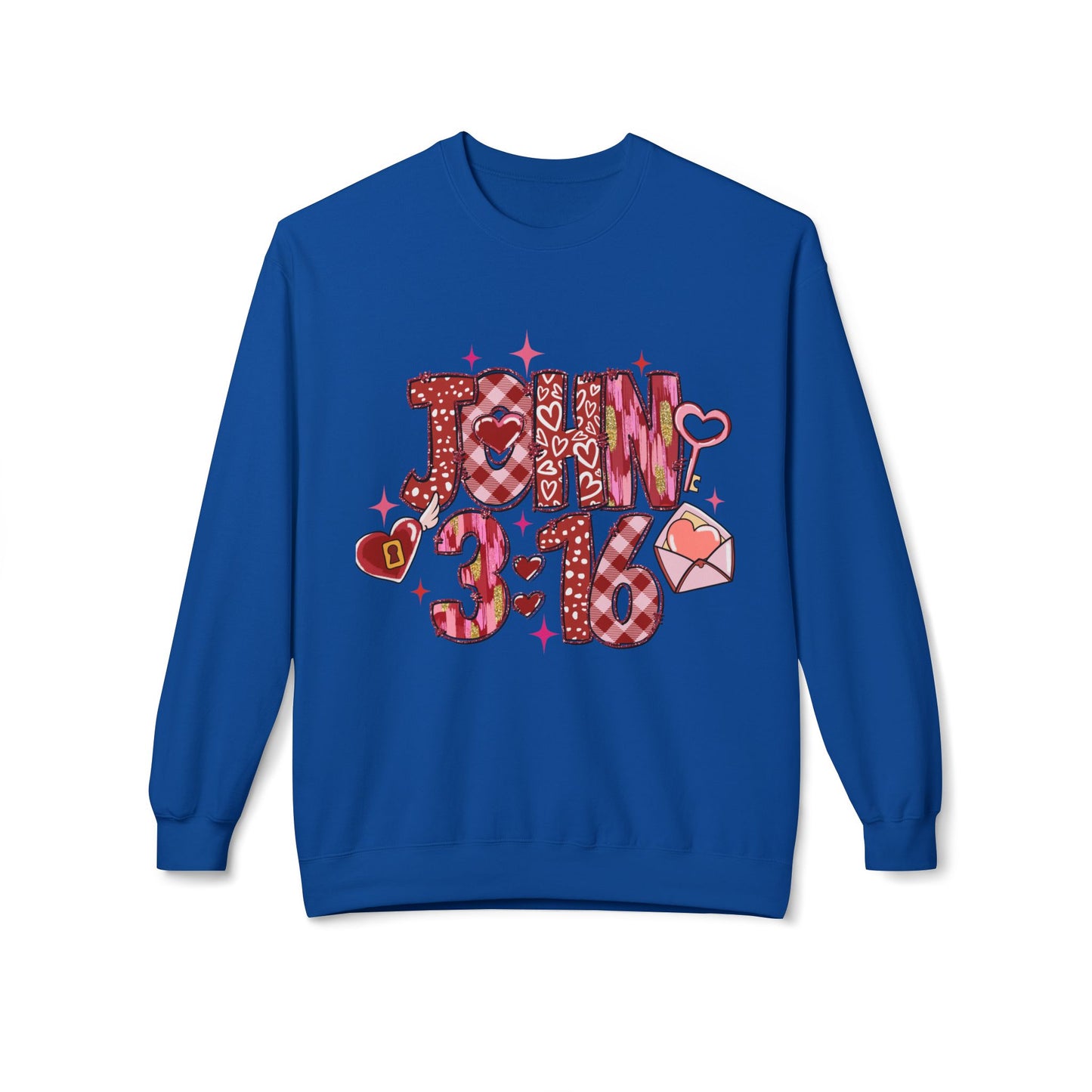 Valentines Unisex Midweight Softstyle Fleece Crewneck Sweatshirt