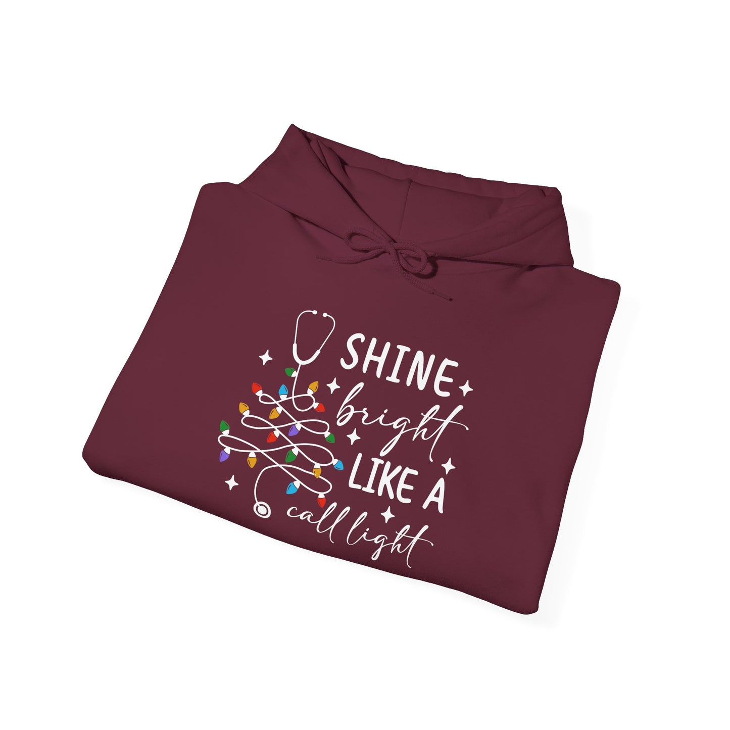 Christmas Light Hoodie, Cozy Holiday Hoodie, Winter Gift, Unisex Pullover for Festive Celebrations, Shine Bright Like a Christmas Bulb