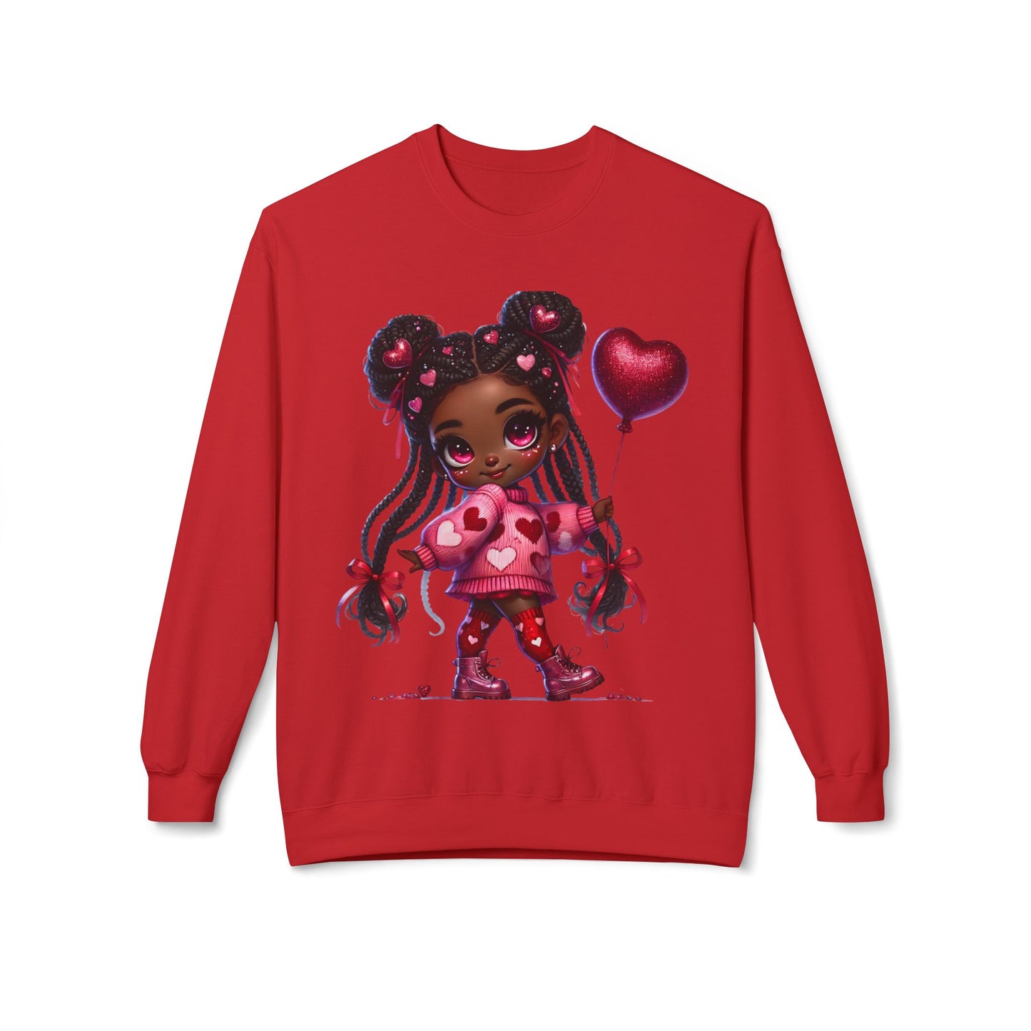 Valentines Unisex Midweight Softstyle Fleece Crewneck Sweatshirt