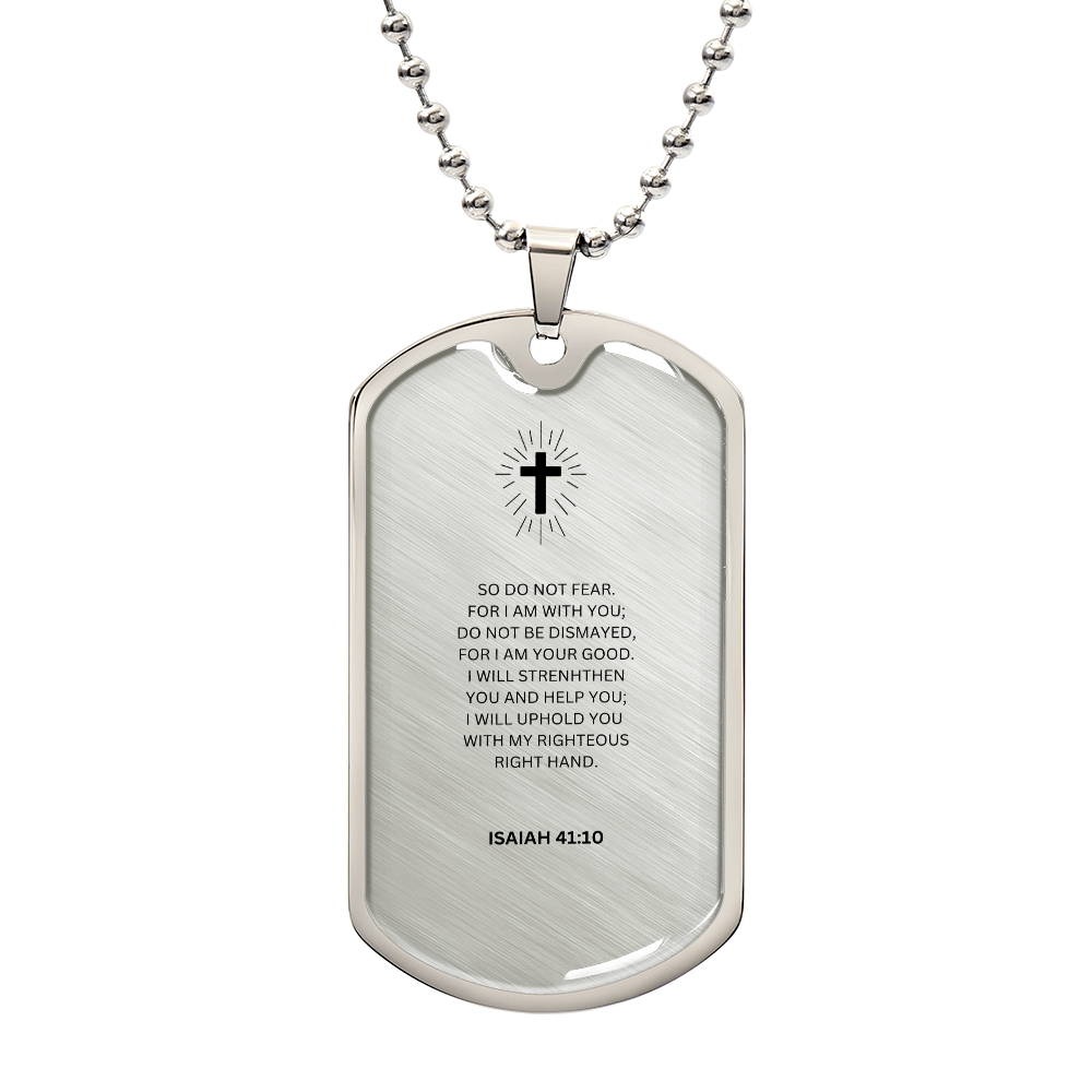 Spiritual Luxury Graphic Dog Tag Necklace