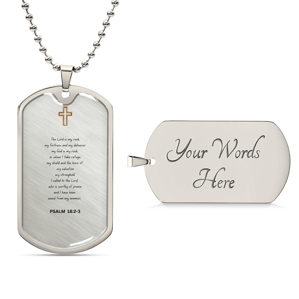 Spiritual Luxury Graphic Dog Tag Necklace