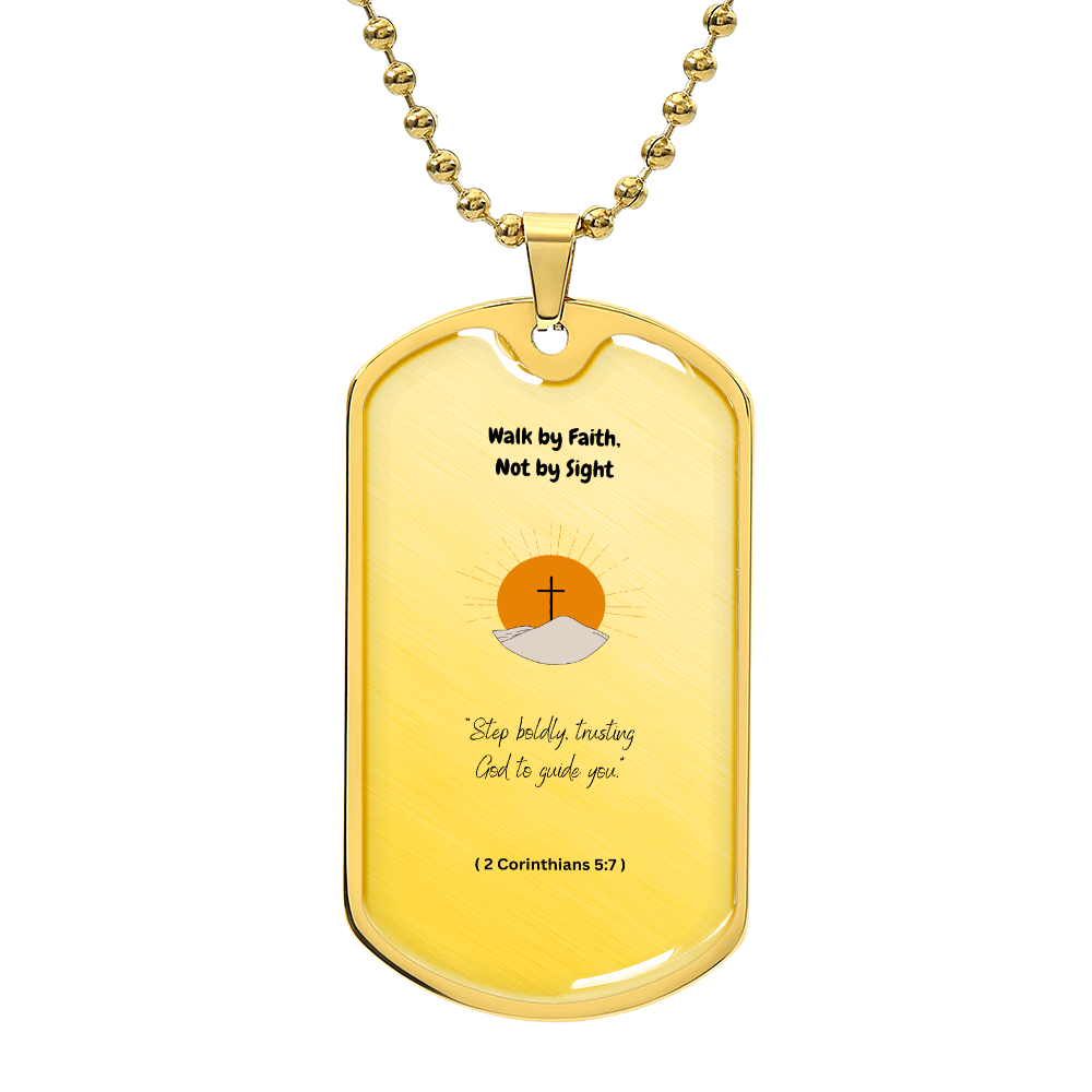 Spiritual Luxury Graphic Dog Tag Necklace