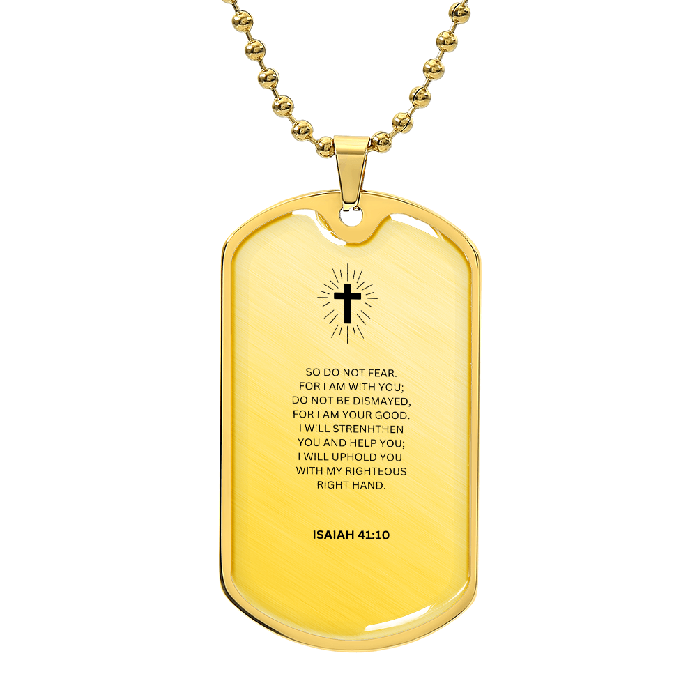 Spiritual Luxury Graphic Dog Tag Necklace