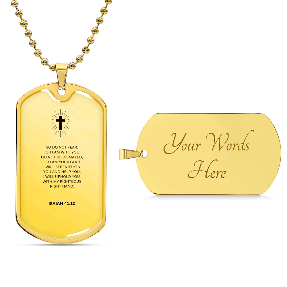 Spiritual Luxury Graphic Dog Tag Necklace