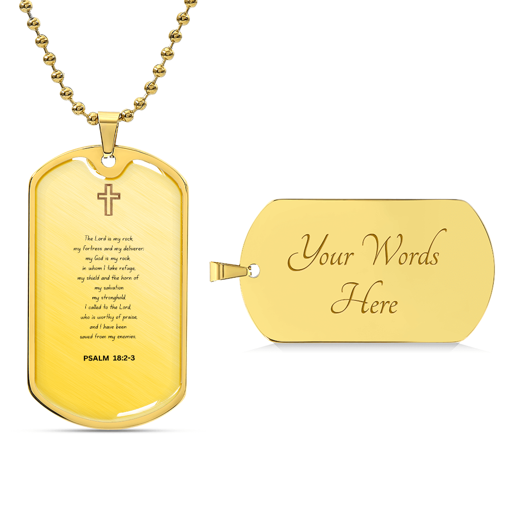 Spiritual Luxury Graphic Dog Tag Necklace