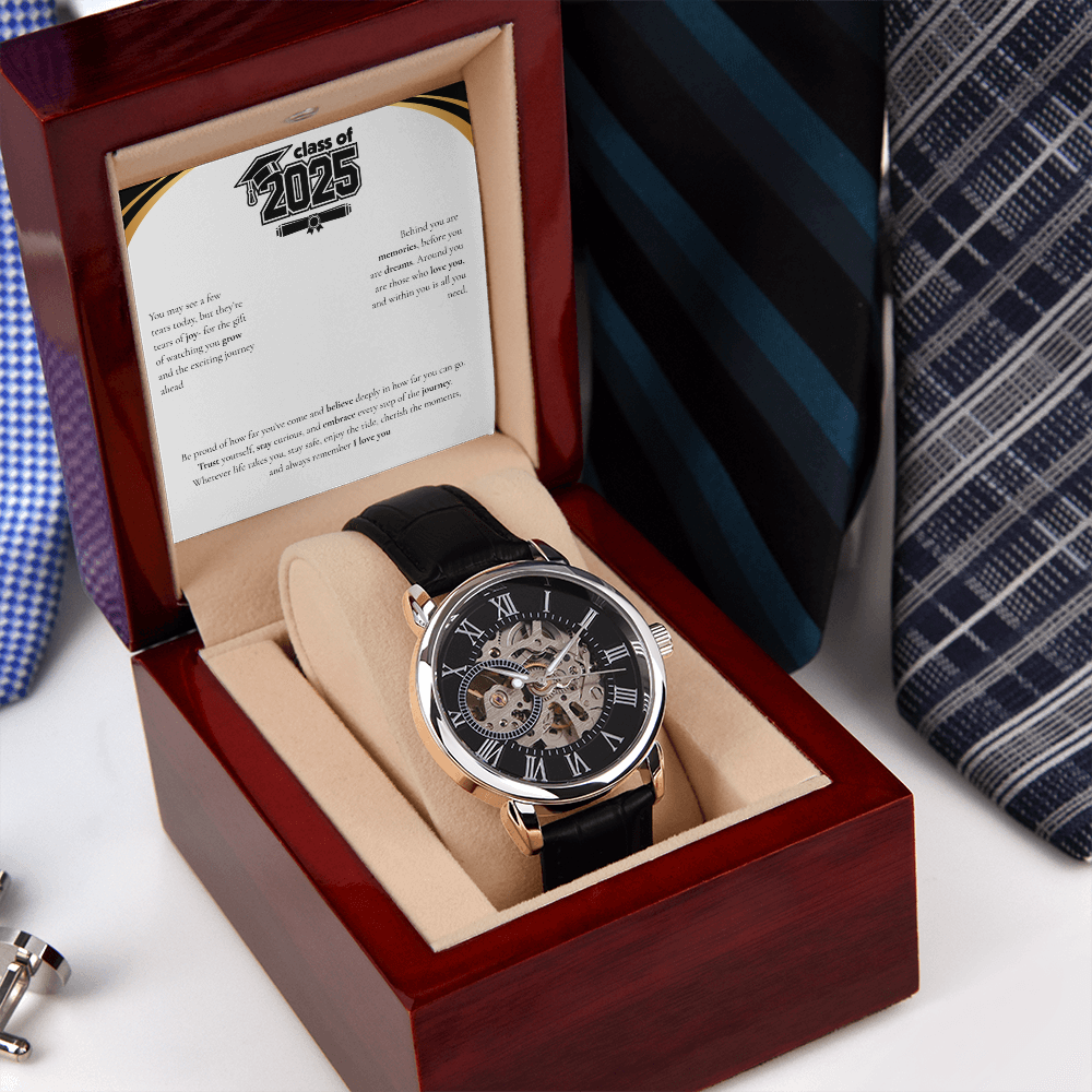 Graduation Men's Openwork Watch