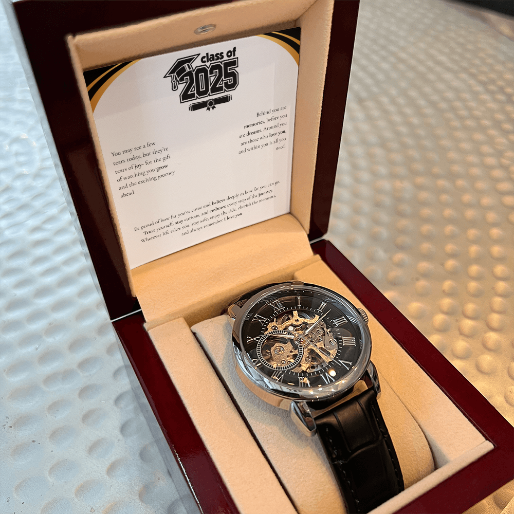 Graduation Men's Openwork Watch