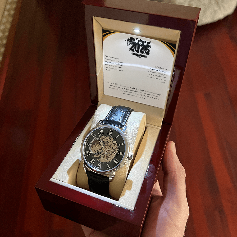 Graduation Men's Openwork Watch