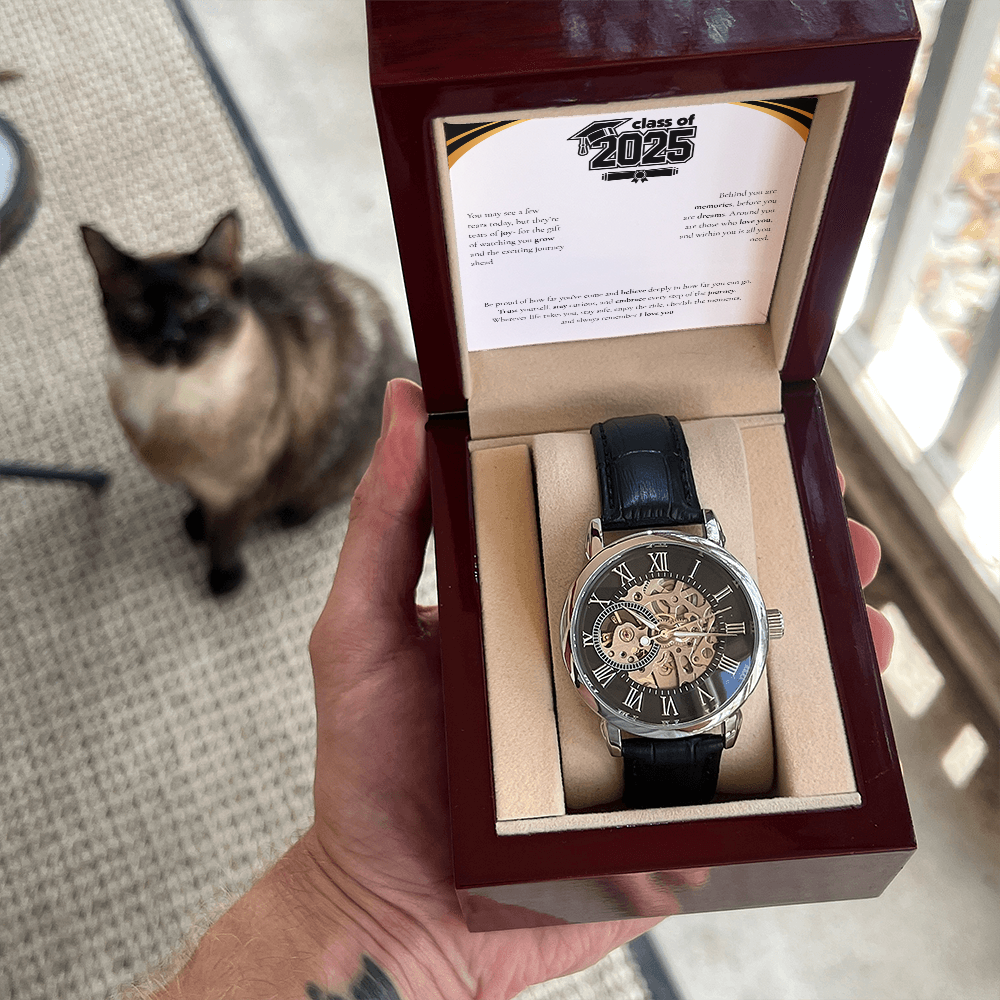 Graduation Men's Openwork Watch