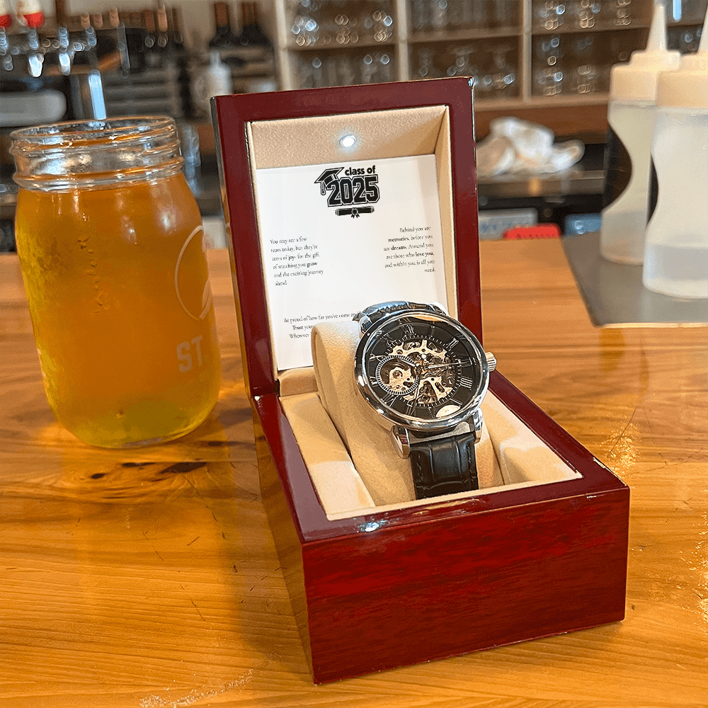 Graduation Men's Openwork Watch