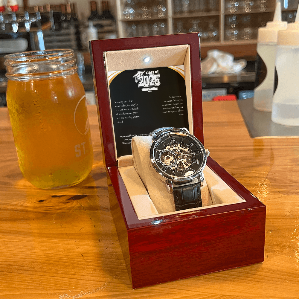 Graduation Men's Openwork Watch