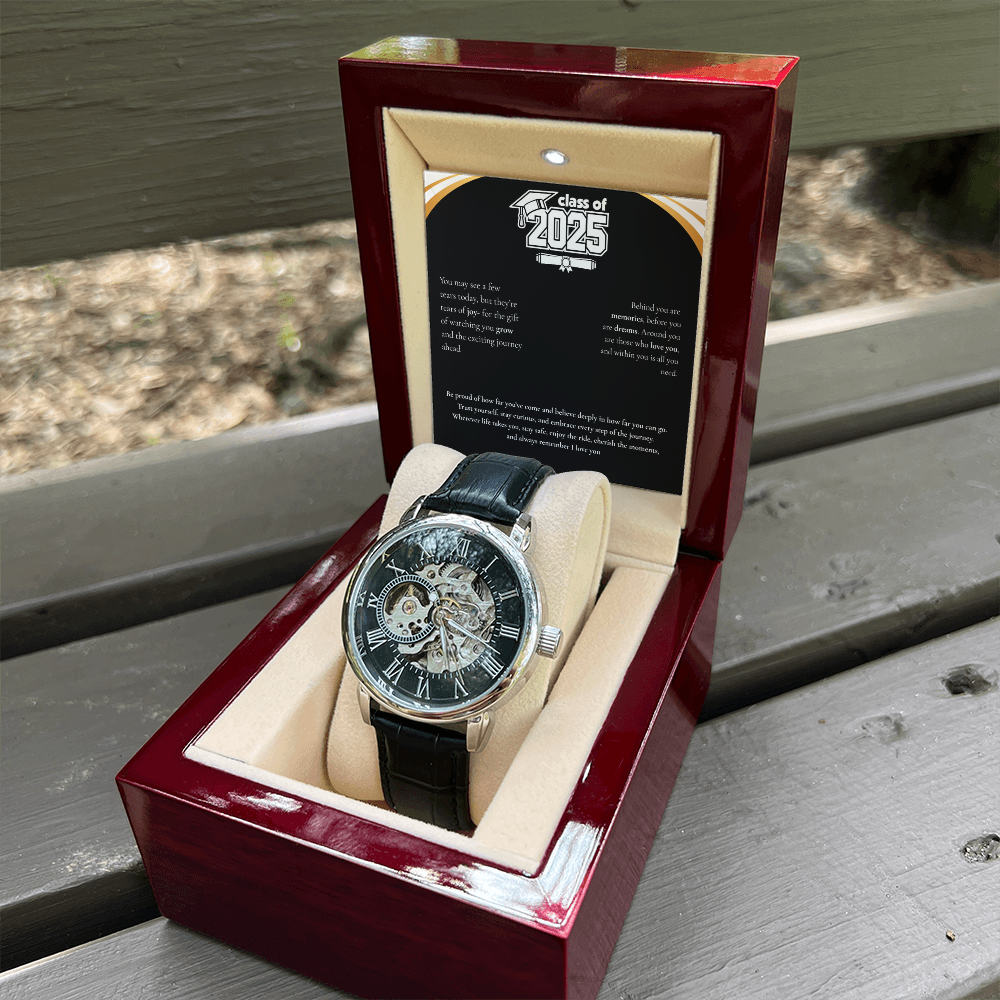 Graduation Men's Openwork Watch