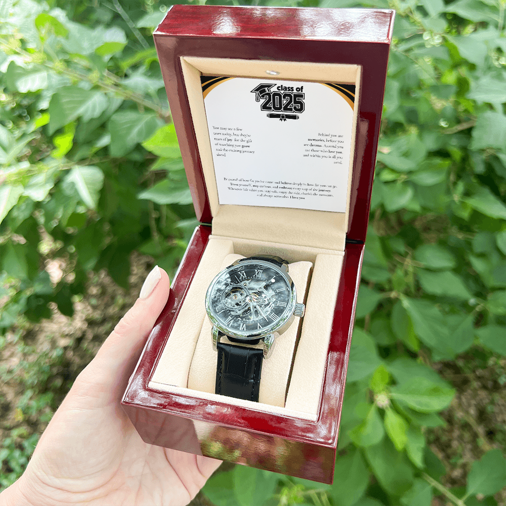Graduation Men's Openwork Watch